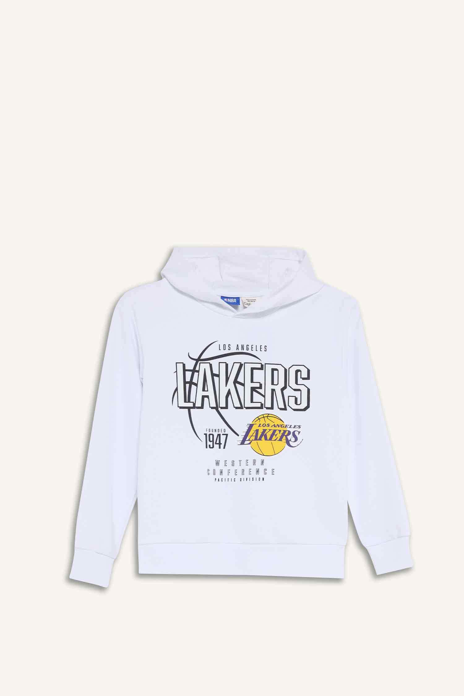 Erkek Çocuk NBA Los Angeles Lakers Kapüşonlu Sweatshirt