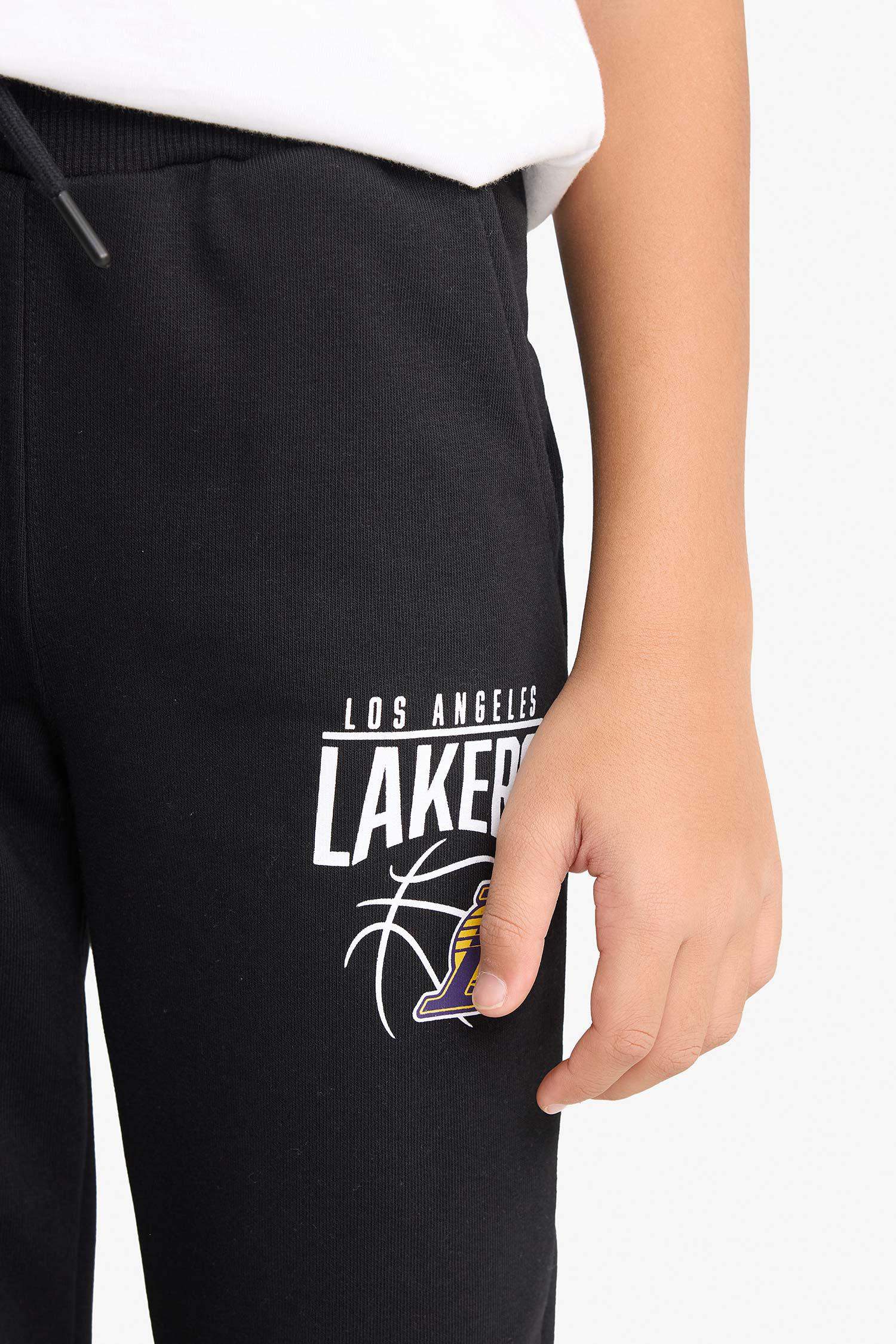 Erkek Çocuk NBA Los Angeles Lakers Beli Lastikli Jogger Eşofman Altı