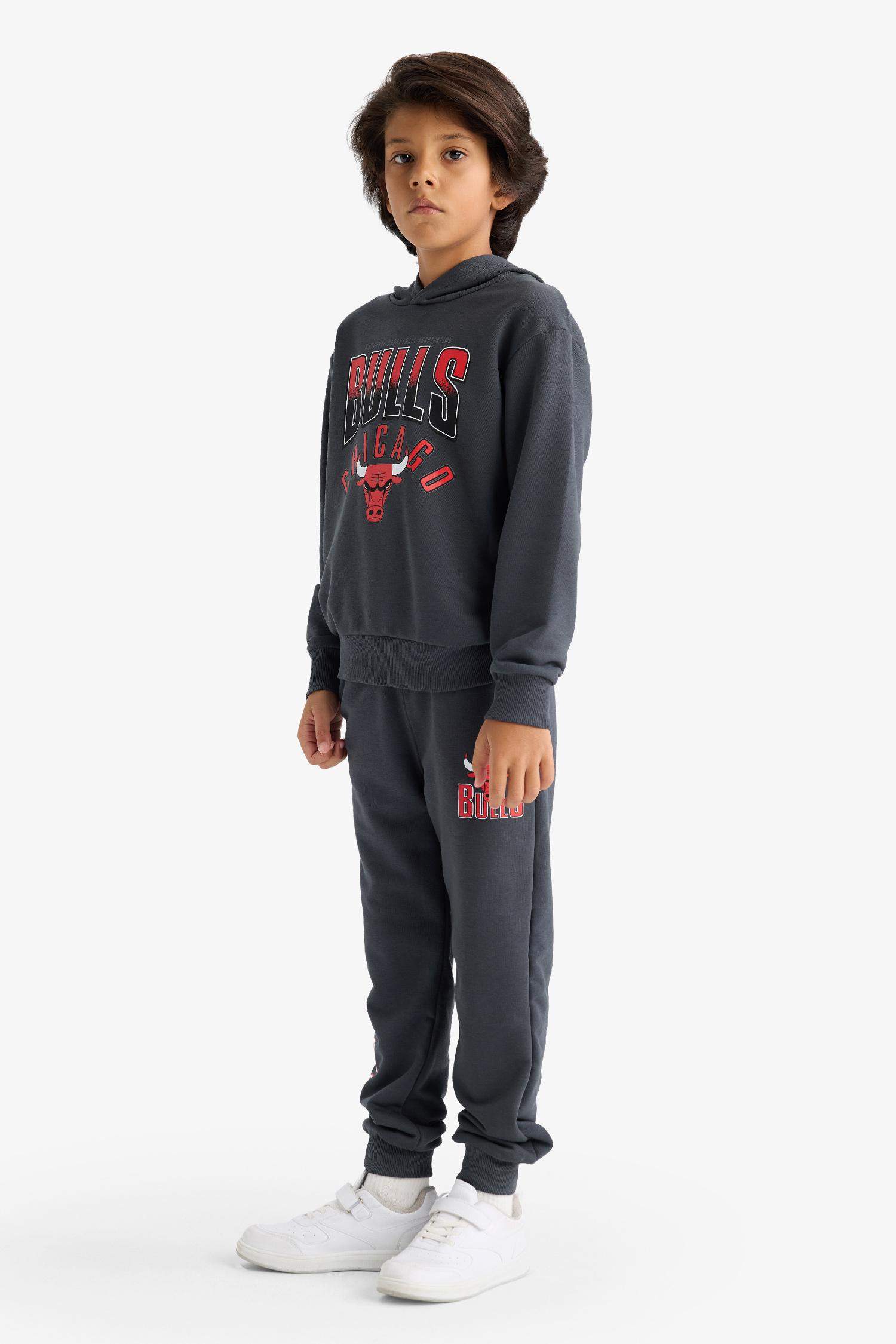 Erkek Çocuk NBA Chicago Bulls Beli Lastikli Jogger Eşofman Altı