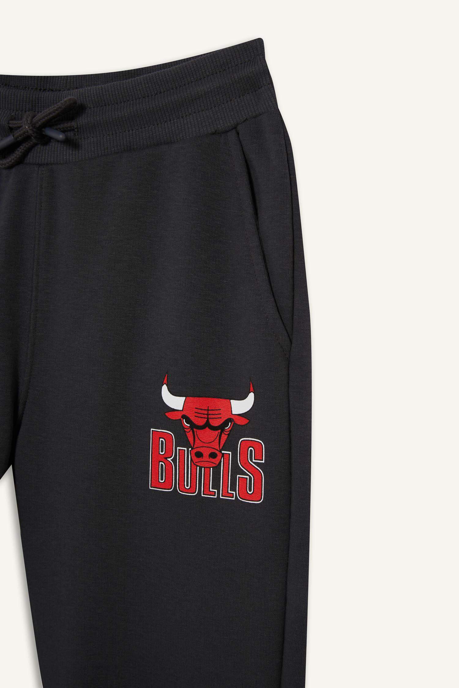 Erkek Çocuk NBA Chicago Bulls Beli Lastikli Jogger Eşofman Altı