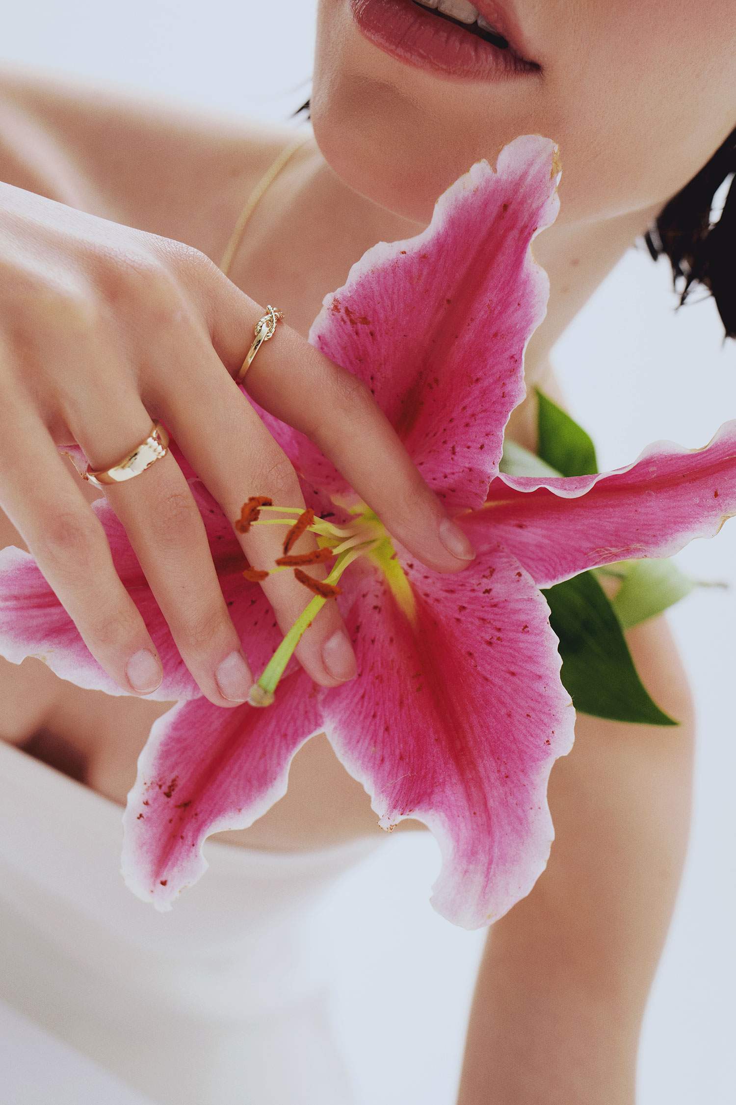 Reis x DeFacto 14K Gold Plated Spirale Duo Woman 2 Piece Gold Rings