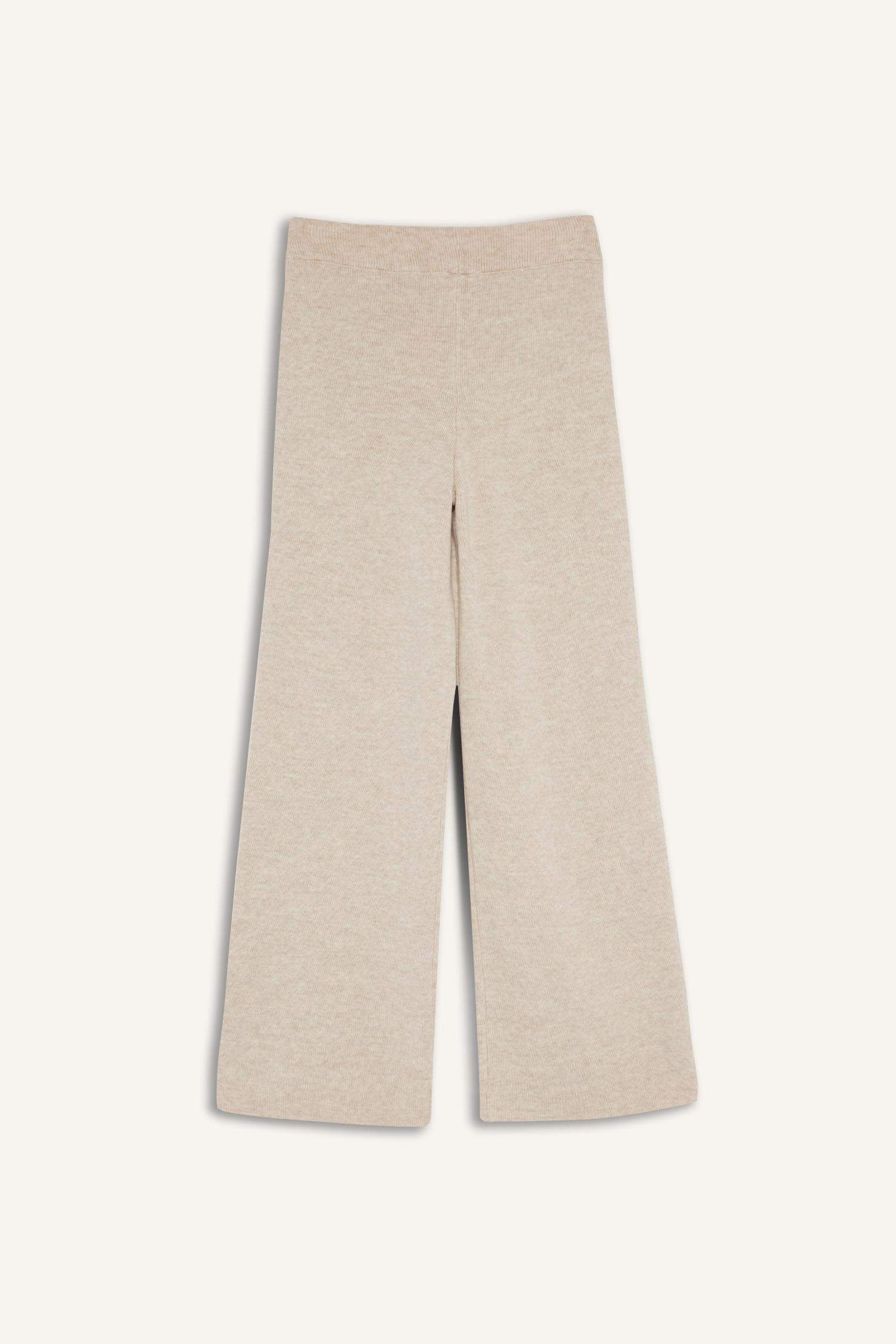 Girl Elastic Waist Wide Leg Trousers