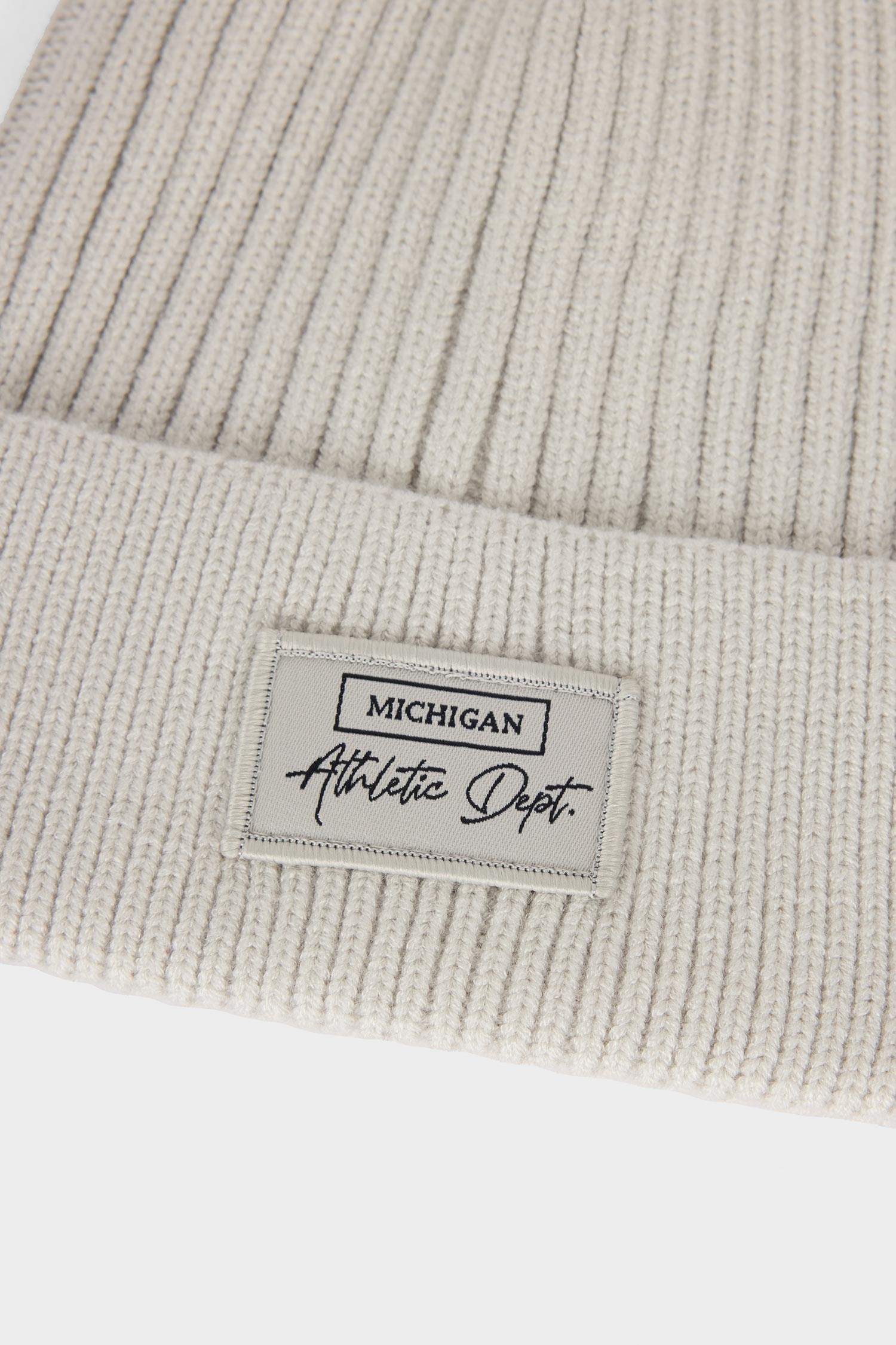 Man Fleece Lined Labeled Beanie