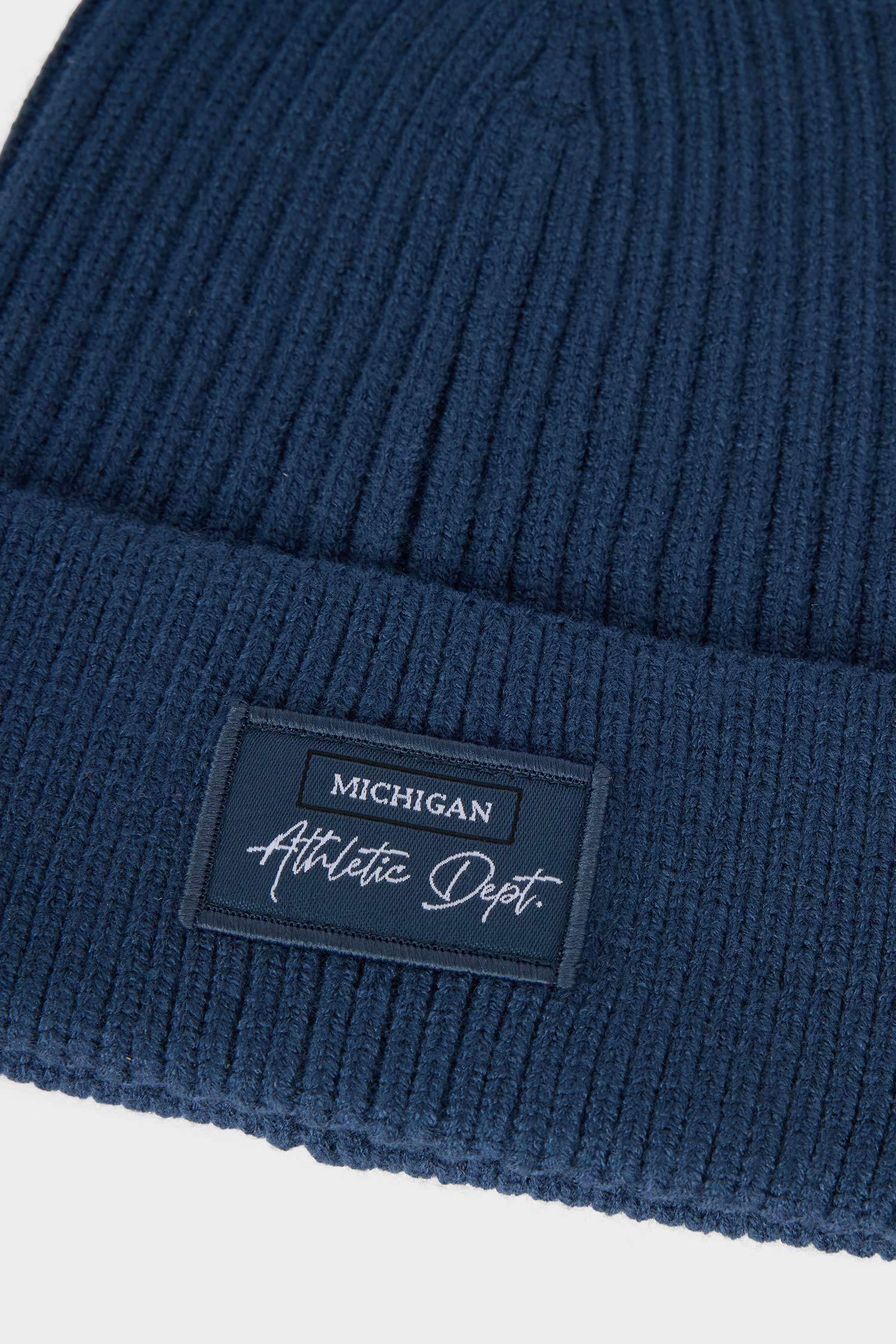 Erkek Etiket Baskılı İçi Polarlı Bere