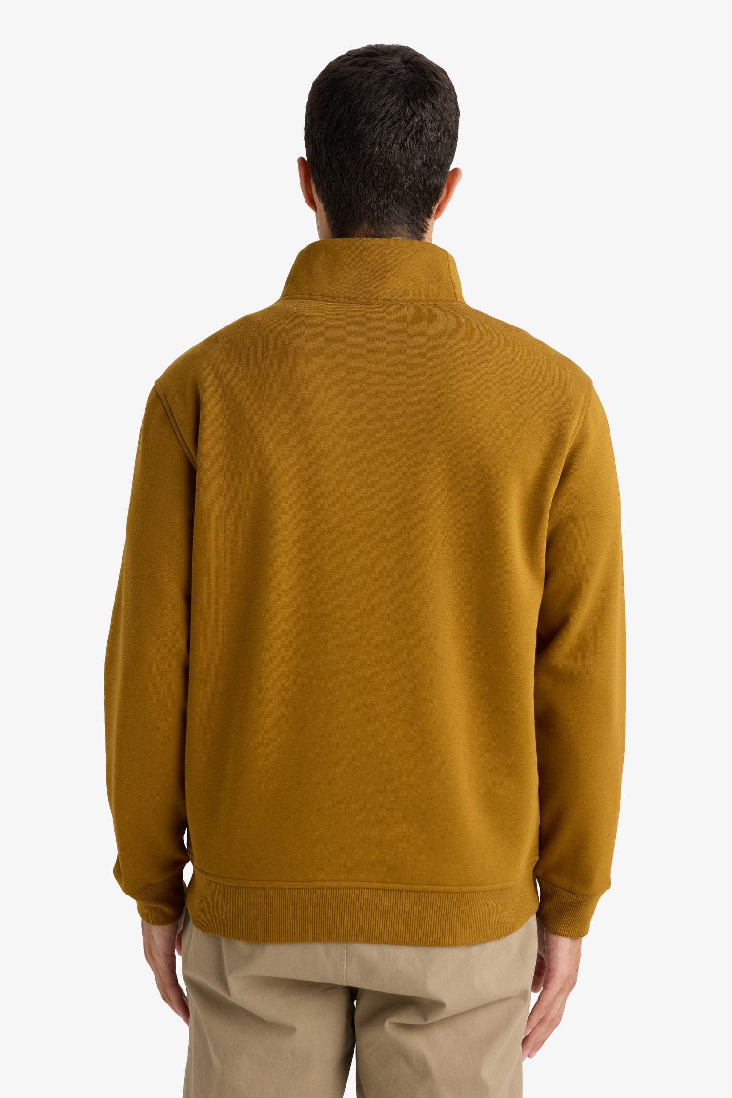 Regular Fit Yarım Balıkçı Yaka Fermuarlı Kalın Sweatshirt