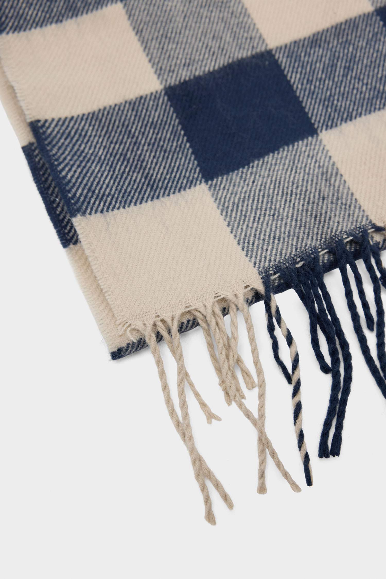 Man Plaid Neck Scarf