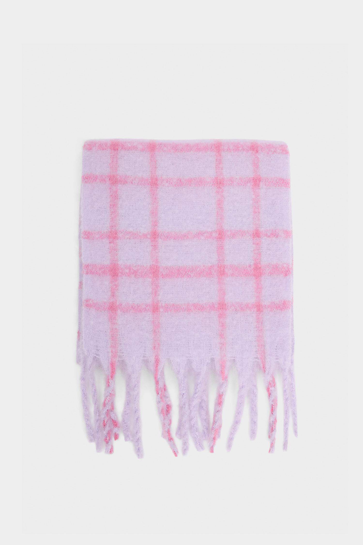 Тканый шарф для девочек с блоками цвета.