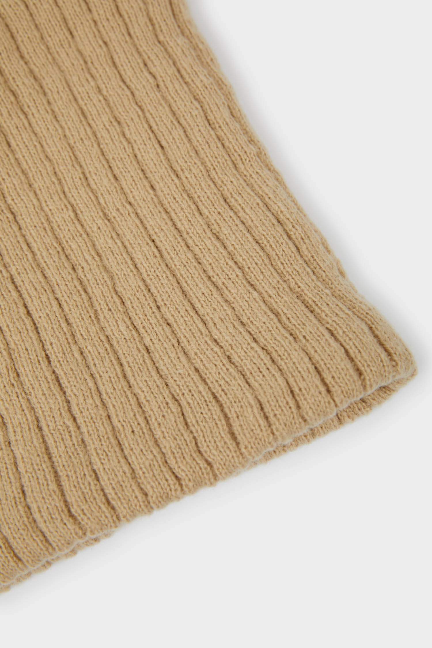 Трикотажный шарф с подкладкой из искусственной шерсти для девочек