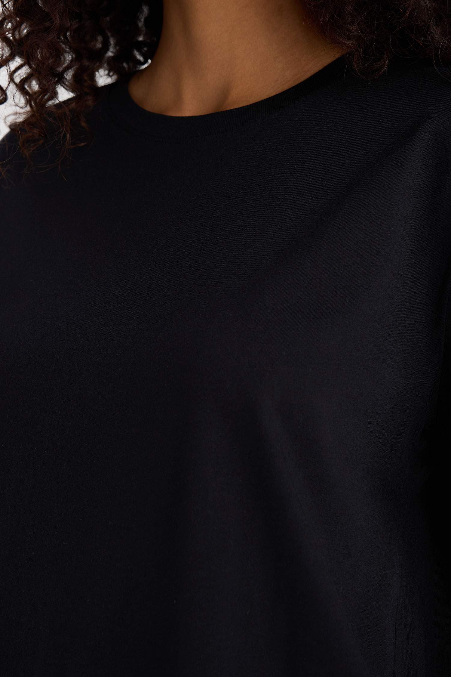 Regular Fit Bisiklet Yaka Basic Düz Penye Kısa Kollu Tişört