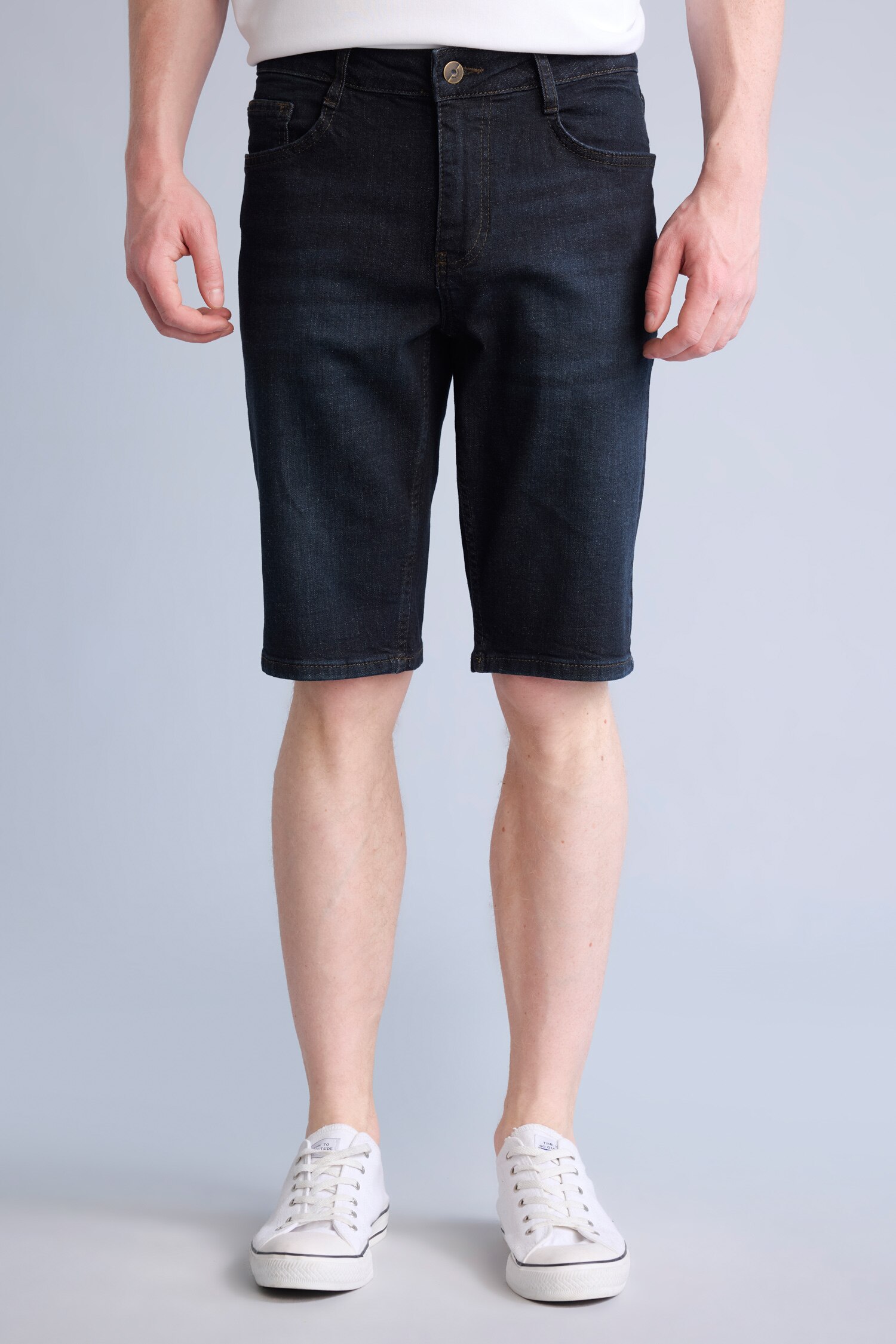 DeFacto Slim Fit Jean Bermuda Şort görsel 4