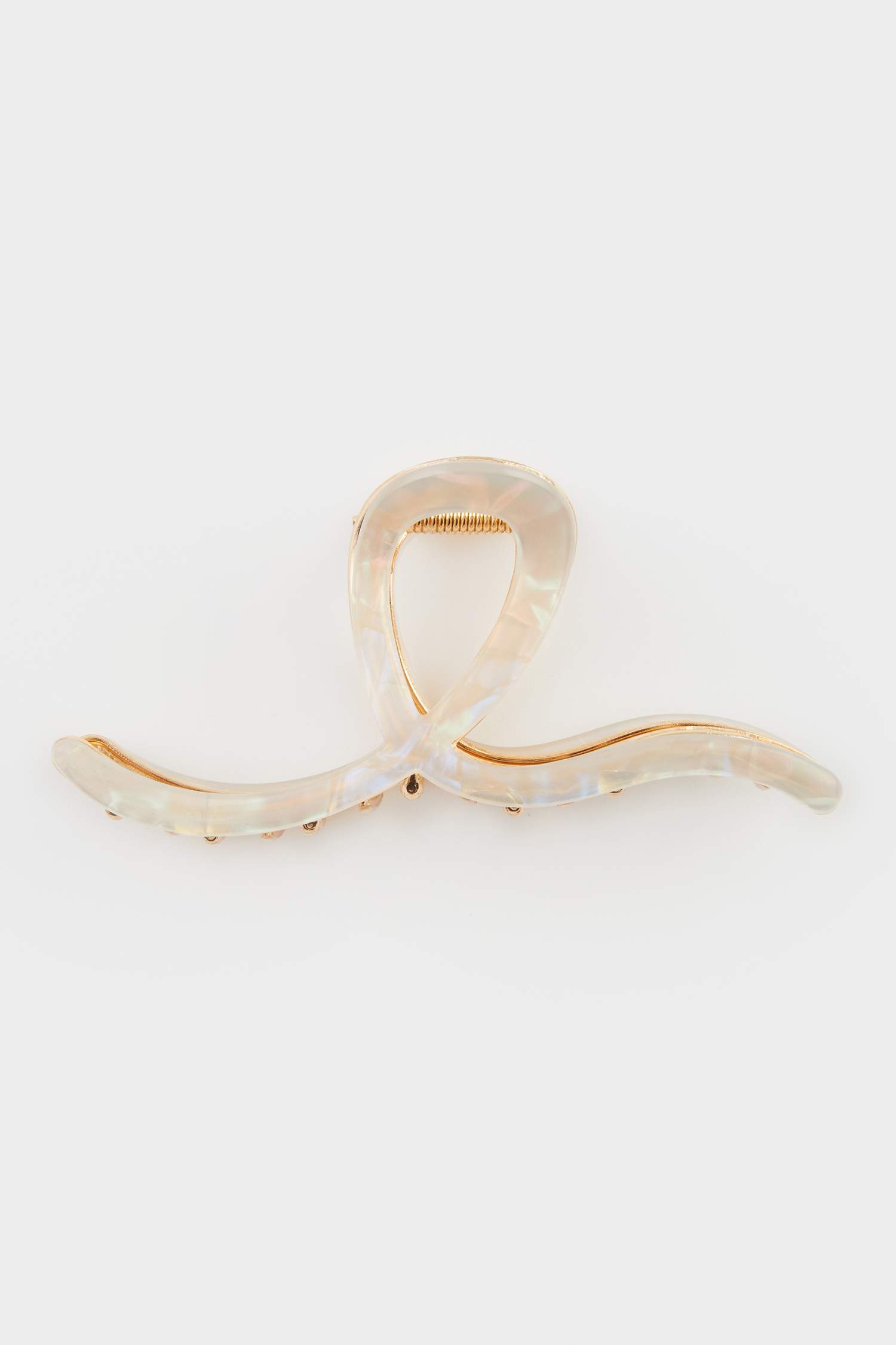 Kadın Sedef Desenli Gold Mandal Toka