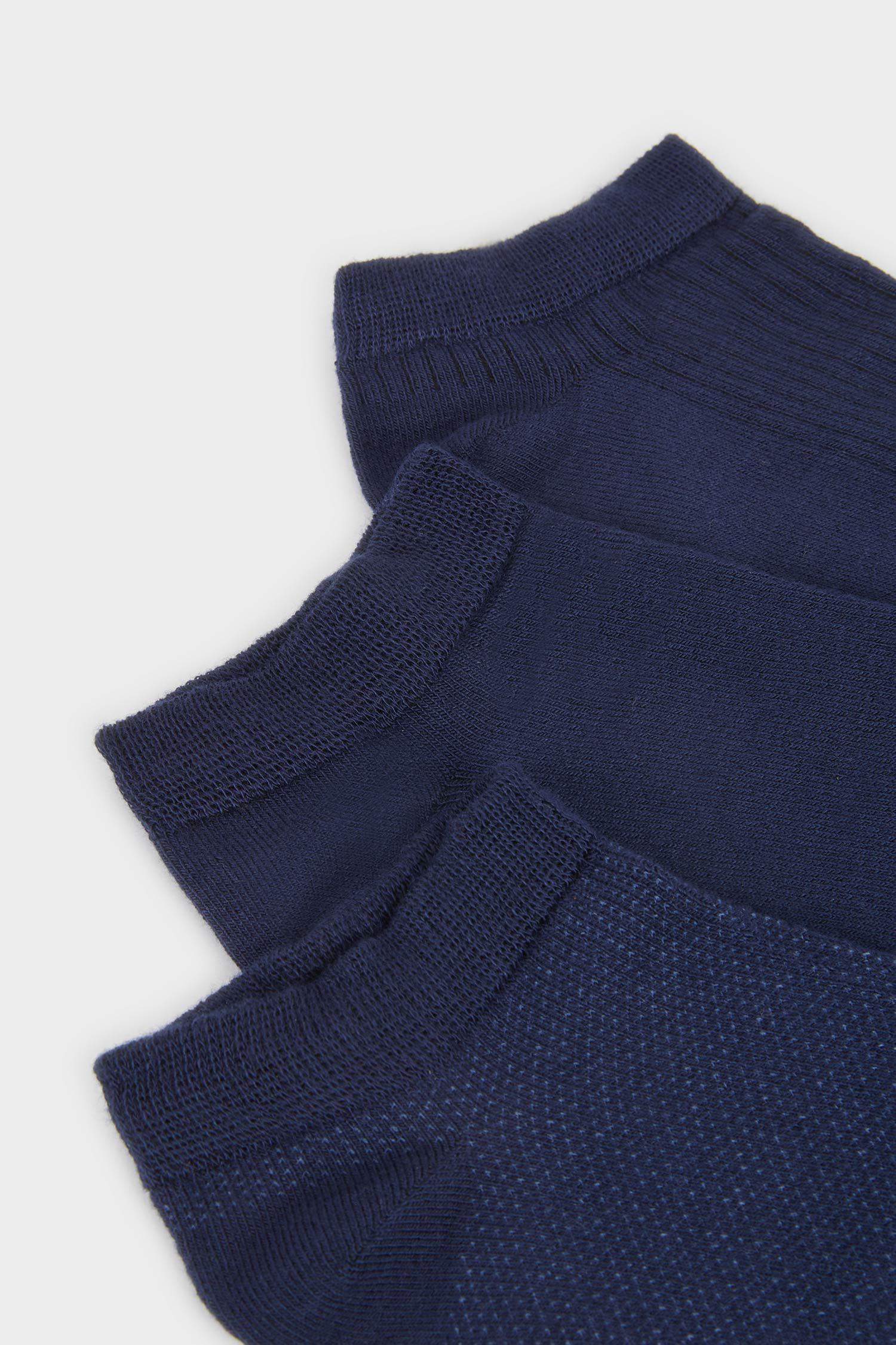 Erkek Dikişsiz 3'lü Bambu Patik Çorap