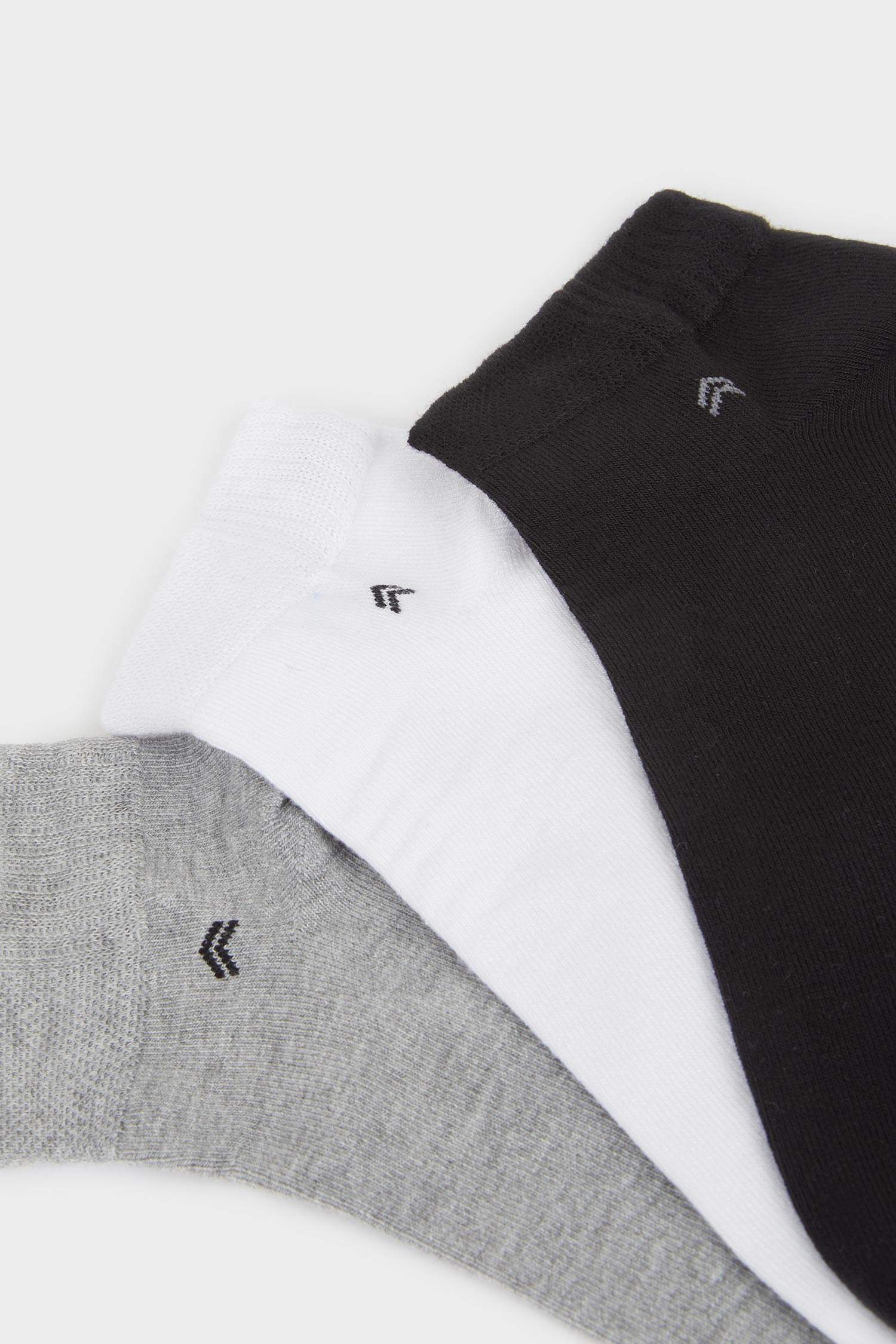 Erkek Dikişsiz 3'lü Bambu Patik Çorap