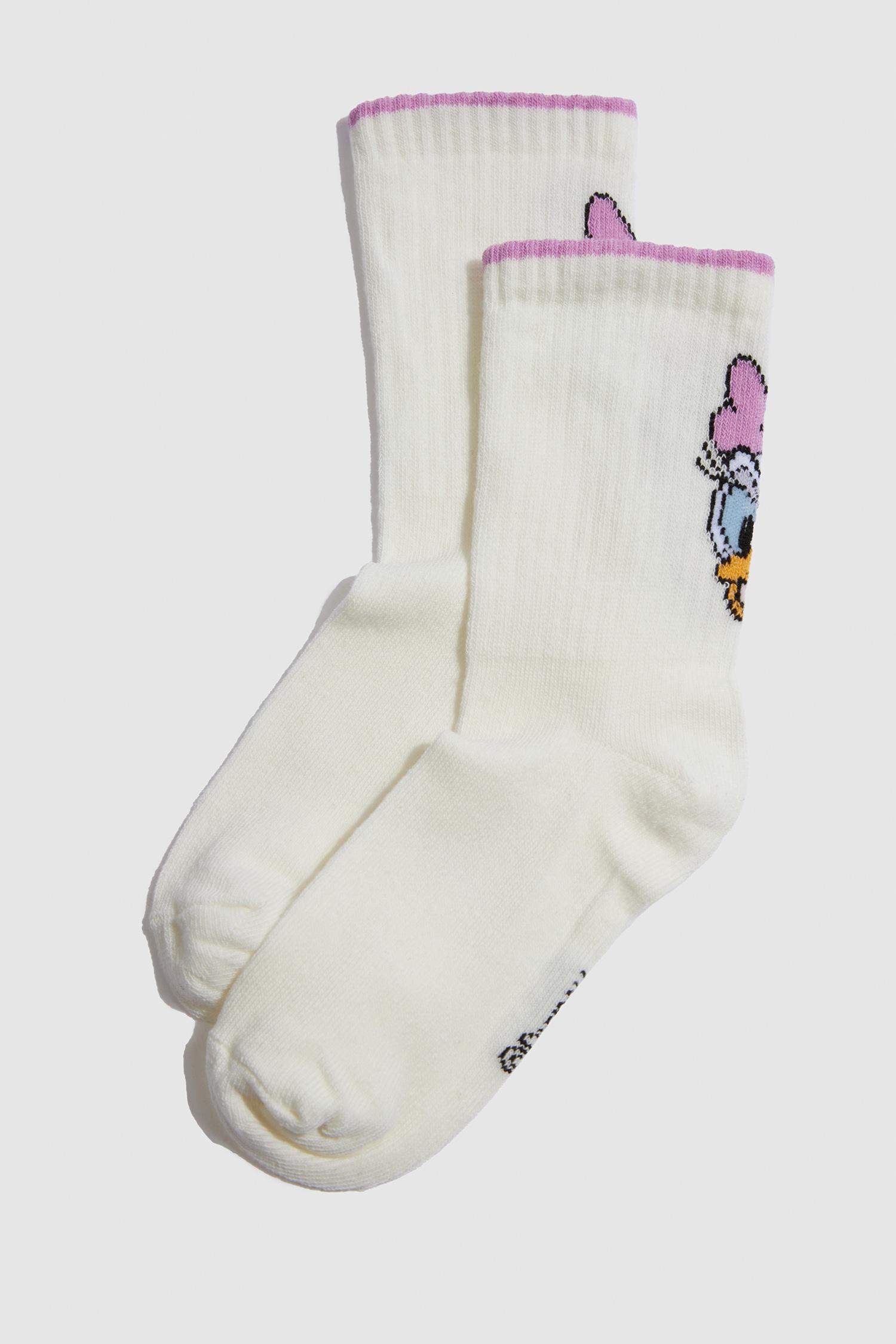 Kız Çocuk Disney Mickey & Minnie 3'lü Pamuklu Uzun Çorap