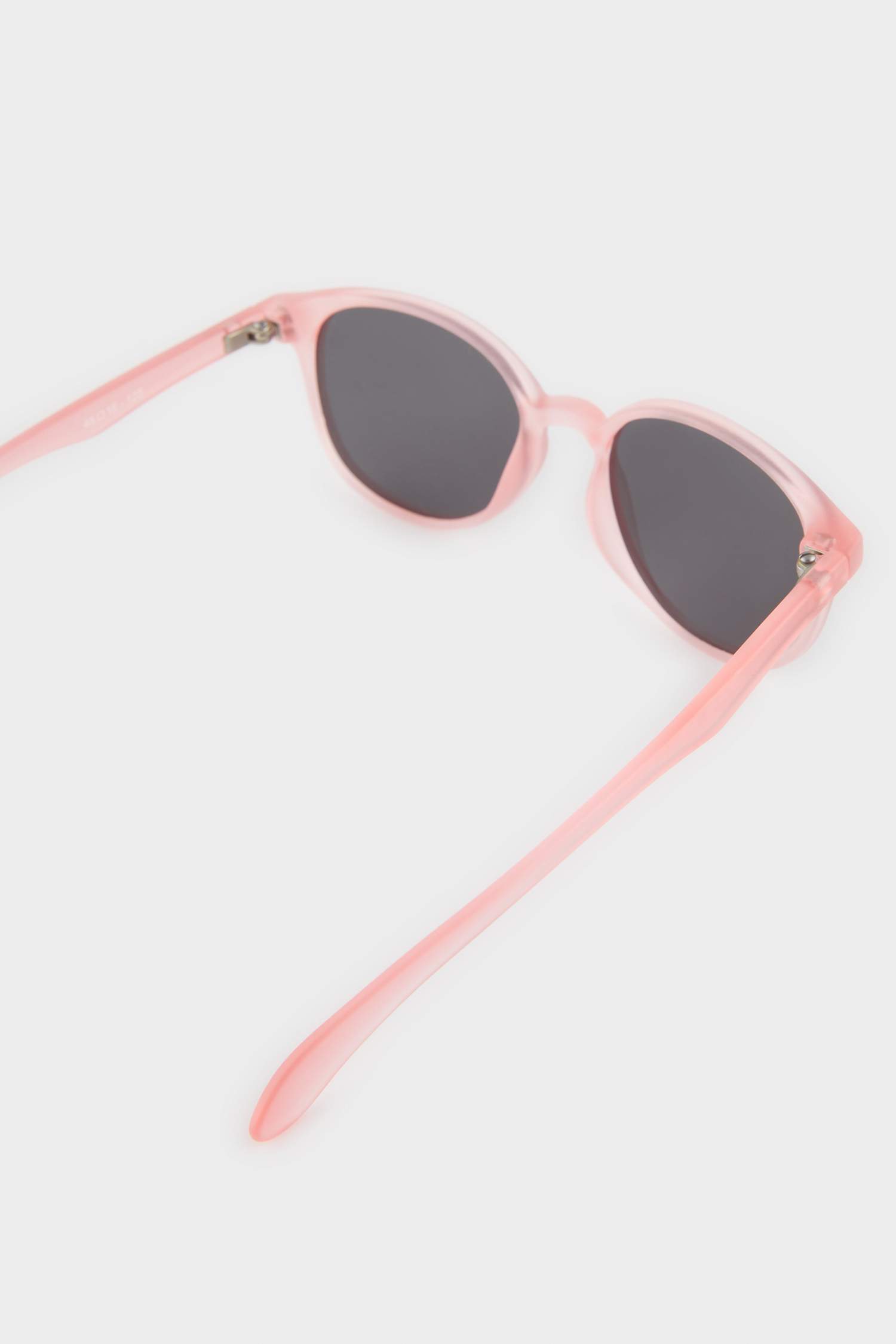 Kız Çocuk Yuvarlak Turuncu Plastik Çerçeve Siyah Cam Polarize Güneş Gözlüğü