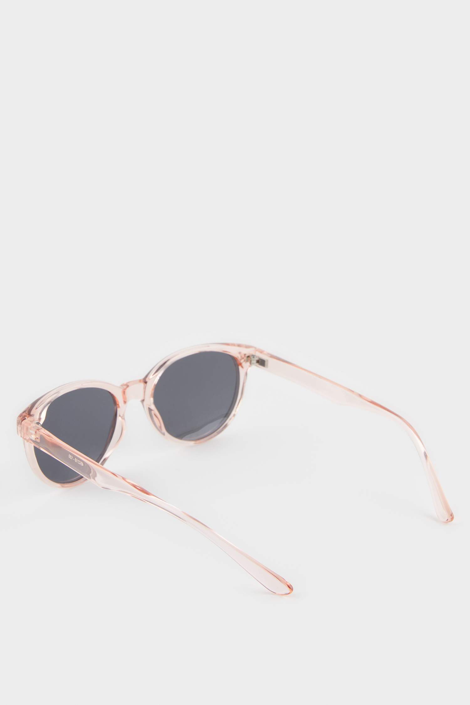 Kız Çocuk Yuvarlak Turuncu Plastik Çerçeve Siyah Cam Polarize Güneş Gözlüğü