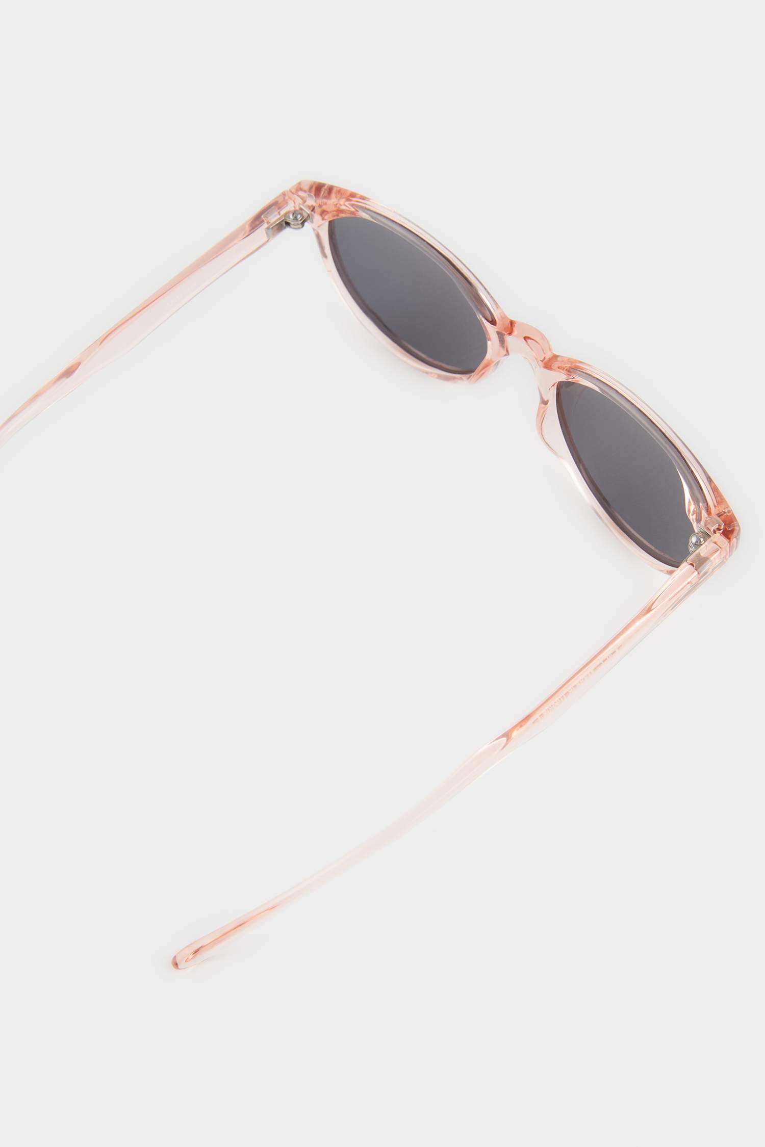 Kız Çocuk Yuvarlak Turuncu Plastik Çerçeve Siyah Cam Polarize Güneş Gözlüğü