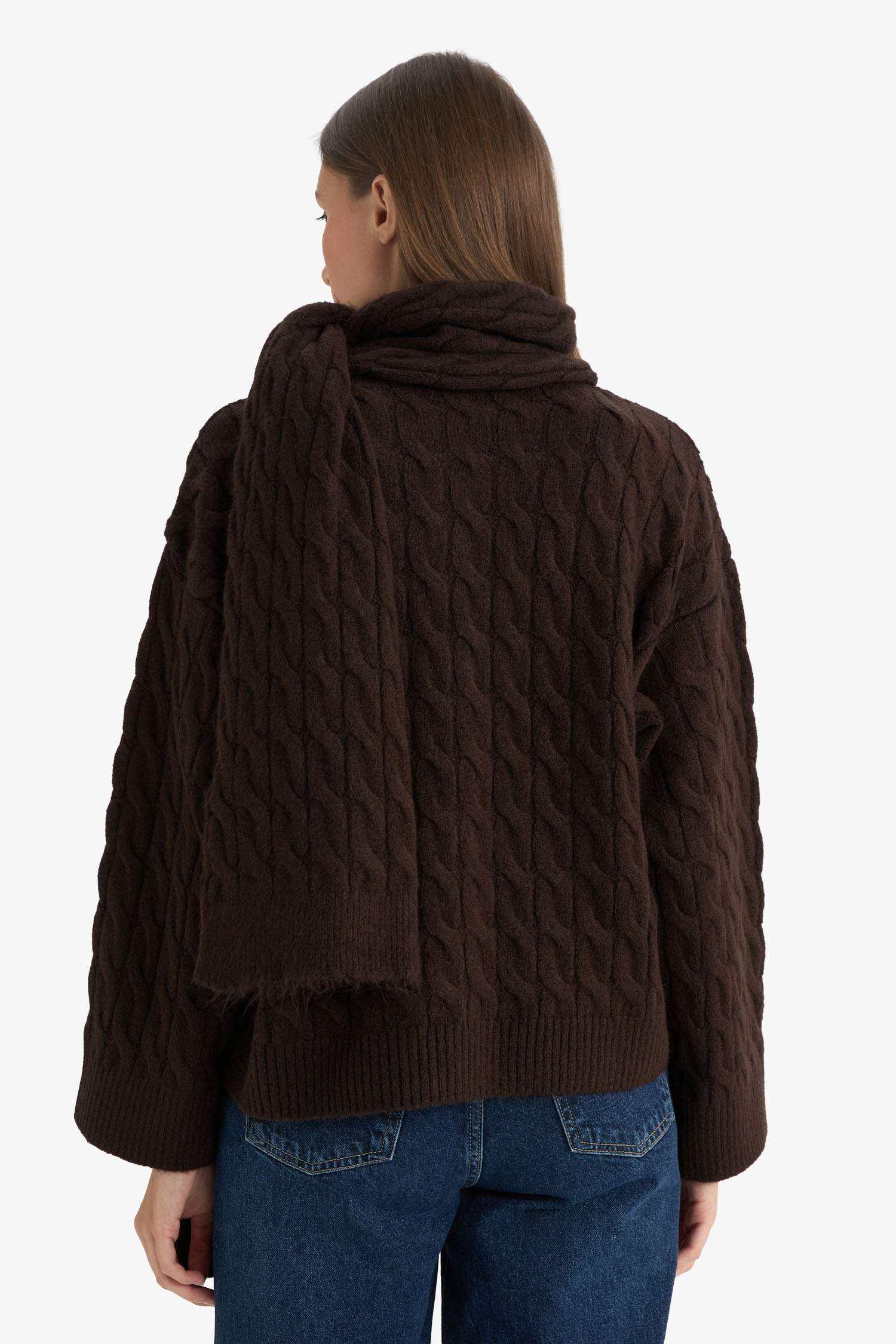 Relax Fit Crew Neck Knitwear Cardigan