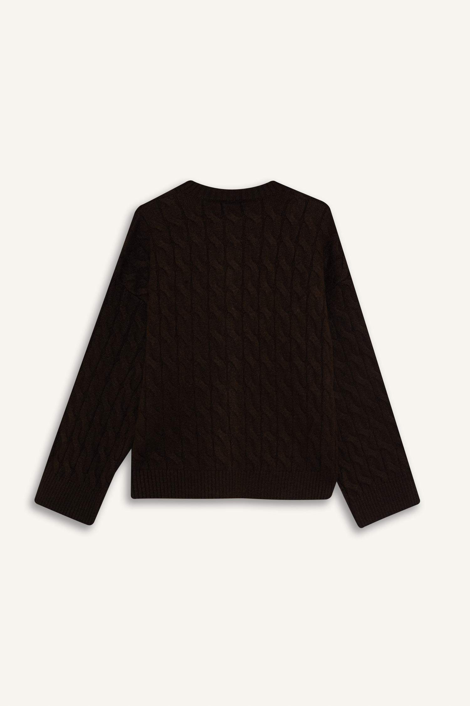 Relax Fit Crew Neck Knitwear Cardigan