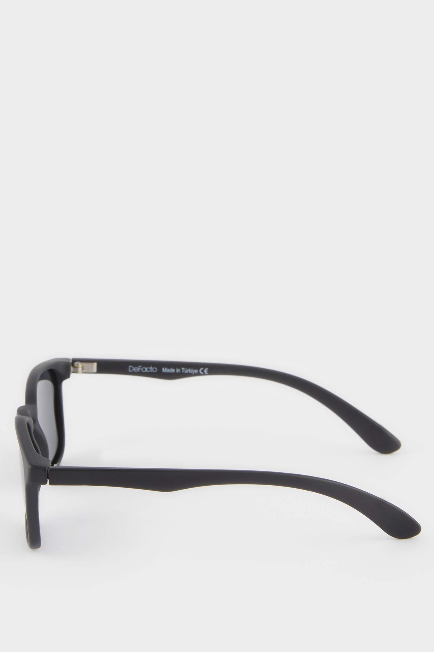 Erkek Çocuk Yuvarlak Siyah Plastik Çerçeve Siyah Cam Polarize Güneş Gözlüğü