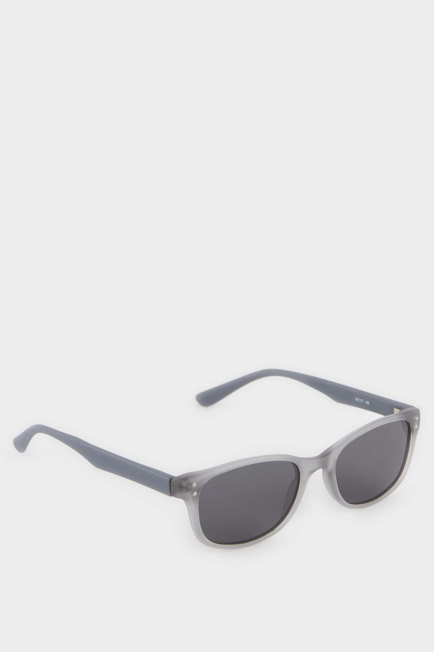 Erkek Çocuk Yuvarlak Gri Plastik Çerçeve Siyah Cam Polarize Güneş Gözlüğü