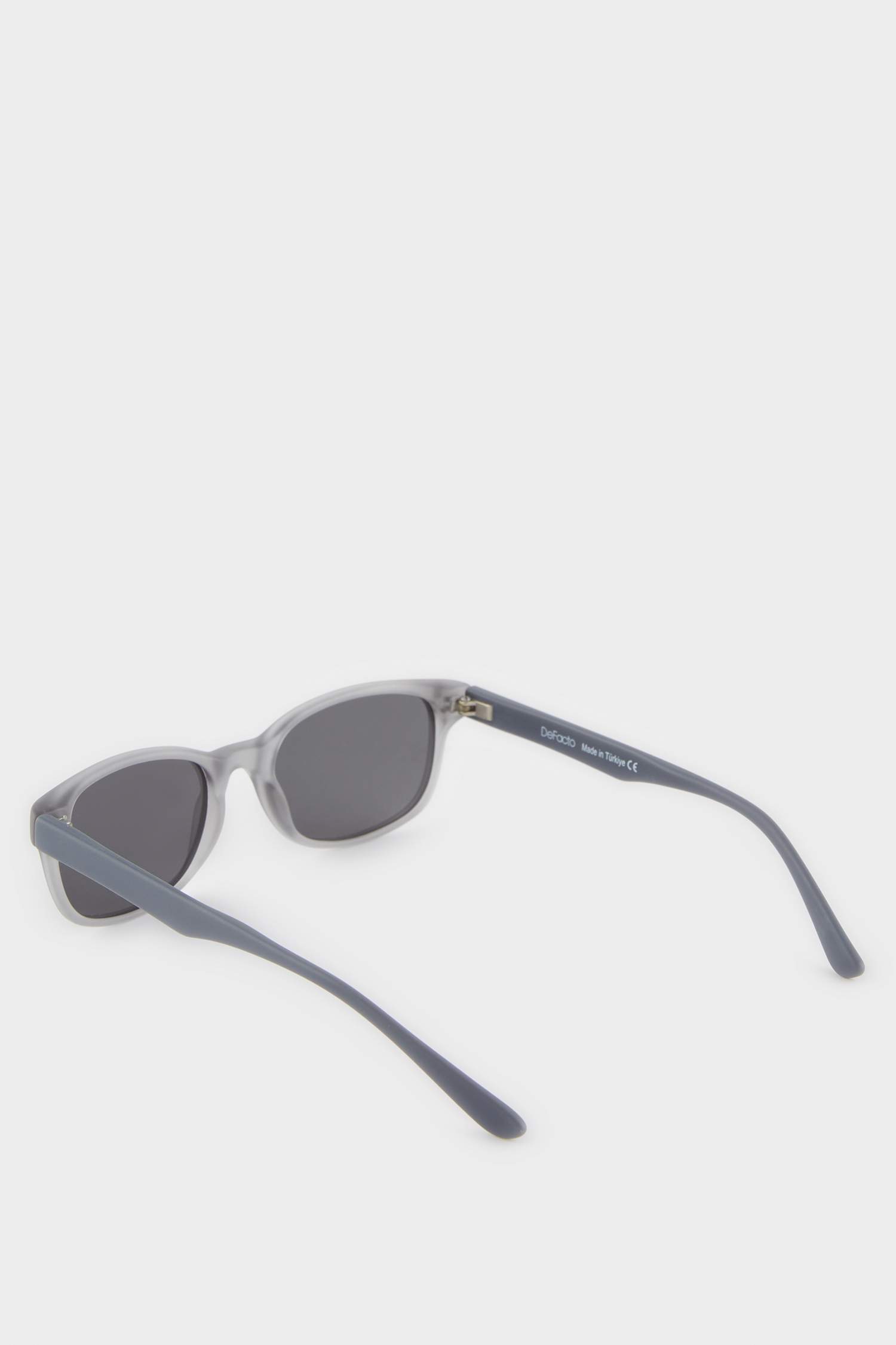 Erkek Çocuk Yuvarlak Gri Plastik Çerçeve Siyah Cam Polarize Güneş Gözlüğü