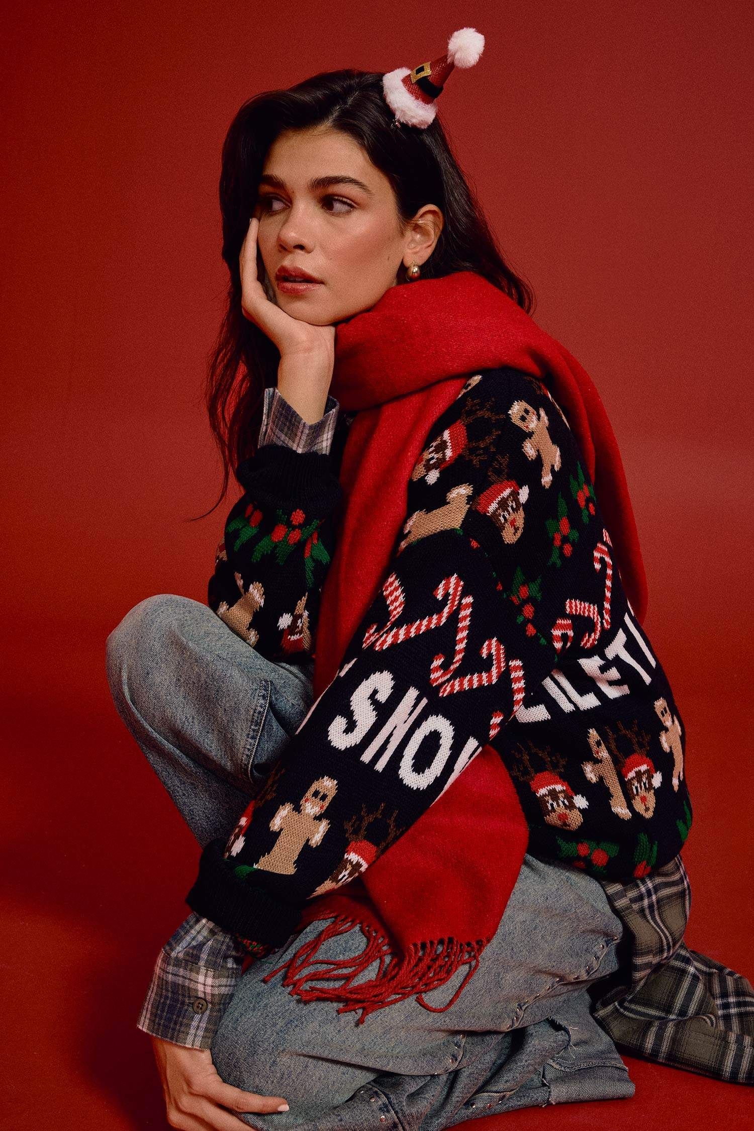 Pull Tricot Col rond Noël