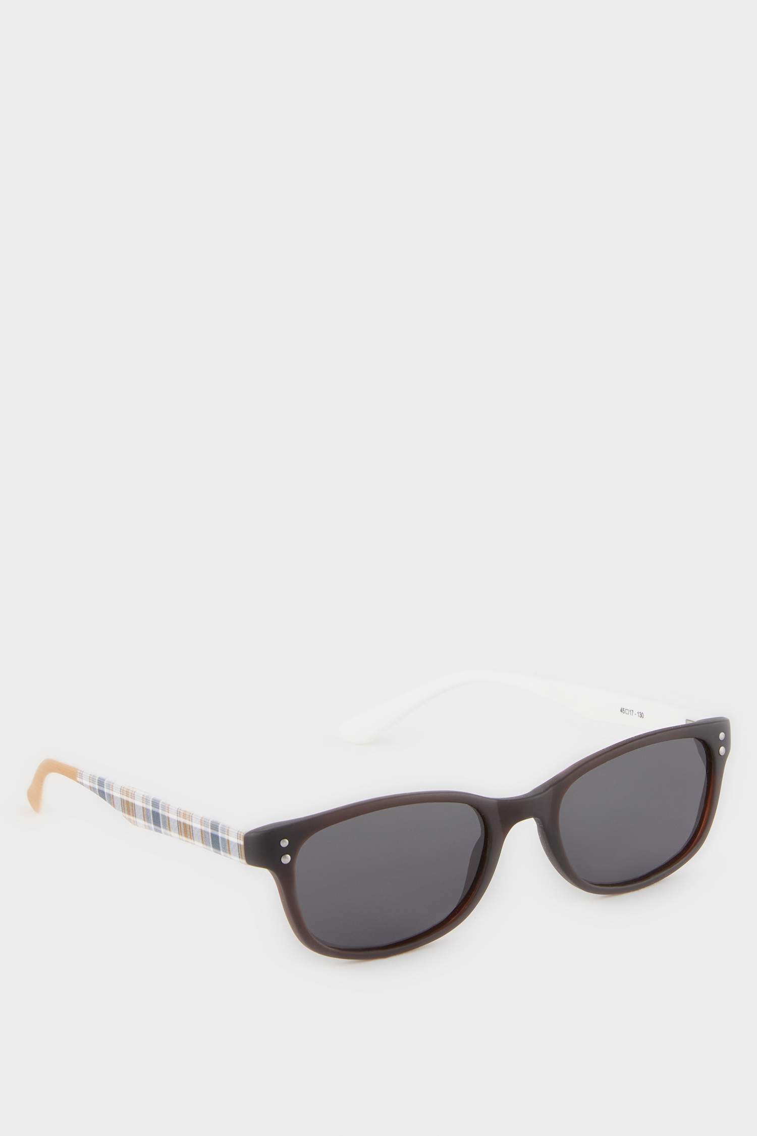 Erkek Çocuk Yuvarlak Renkli Plastik Çerçeve Siyah Cam Polarize Güneş Gözlüğü