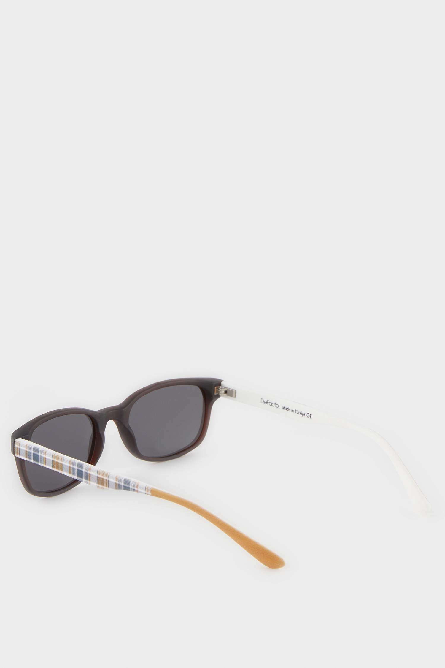 Erkek Çocuk Yuvarlak Renkli Plastik Çerçeve Siyah Cam Polarize Güneş Gözlüğü