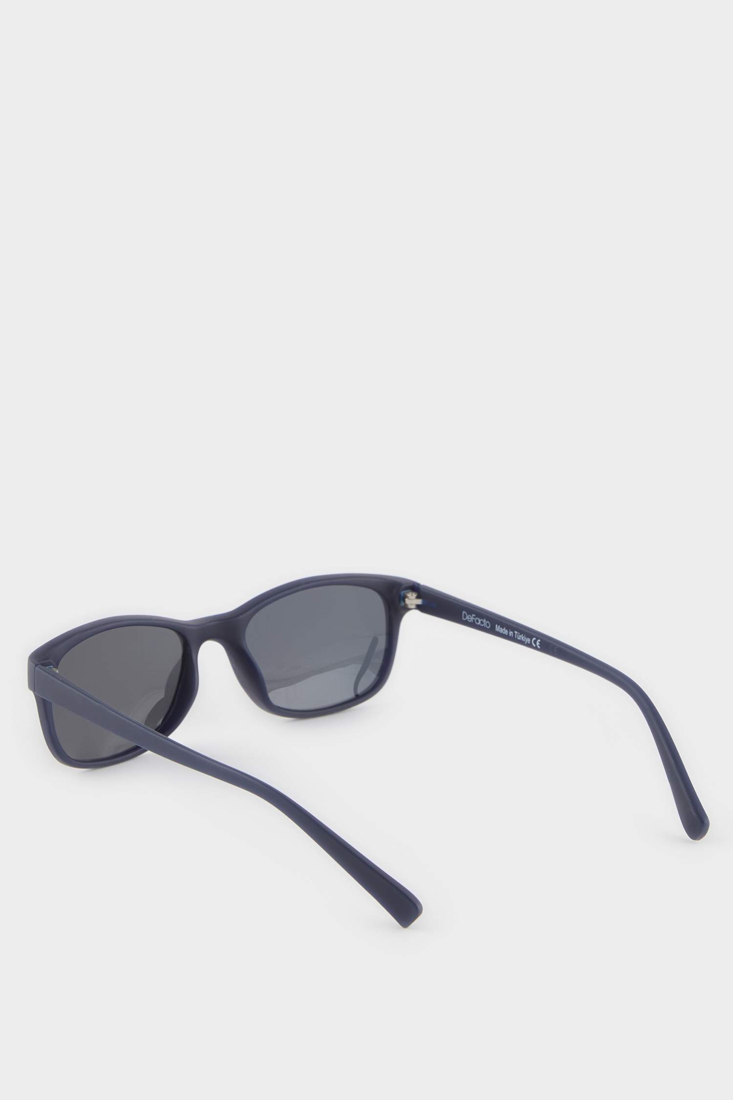 Erkek Çocuk Yuvarlak Siyah Plastik Çerçeve Siyah Cam Polarize Güneş Gözlüğü