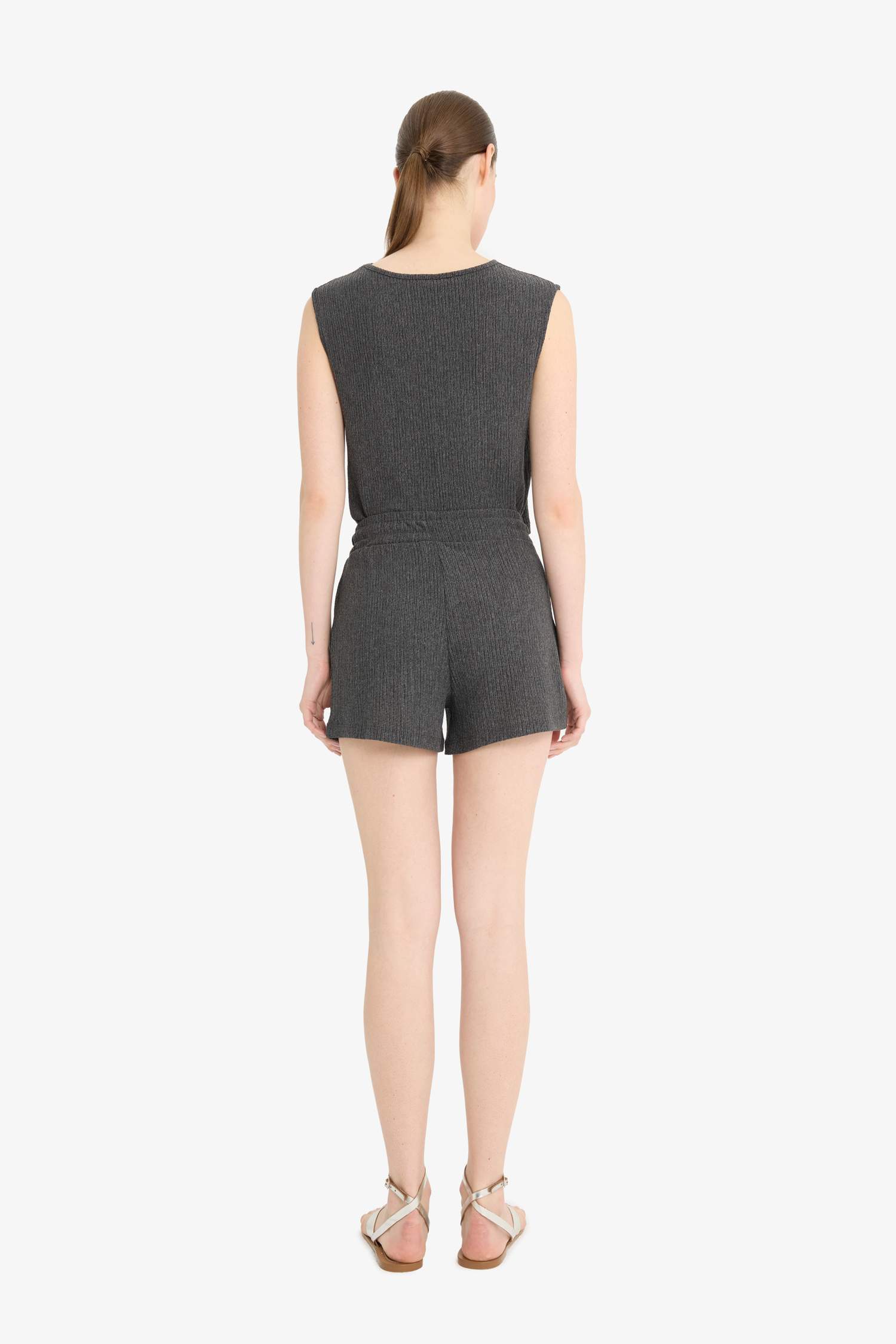 Regular Fit Bürümcük Şort