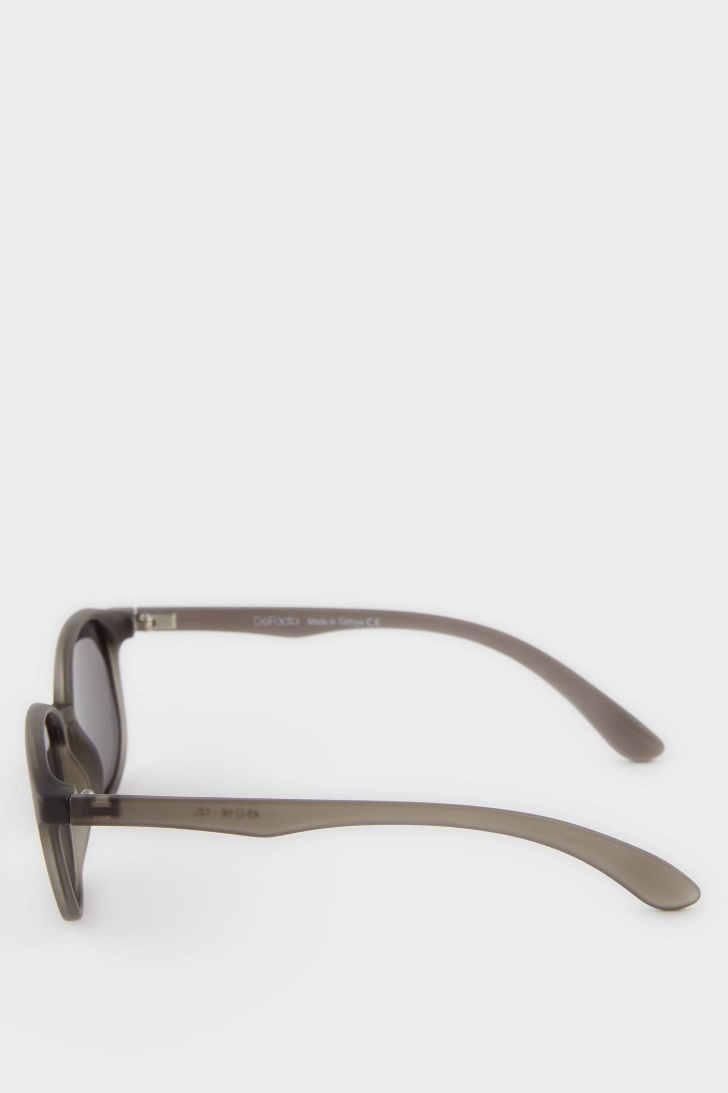 Erkek Çocuk Yuvarlak Siyah Plastik Çerçeve Siyah Cam Polarize Güneş Gözlüğü