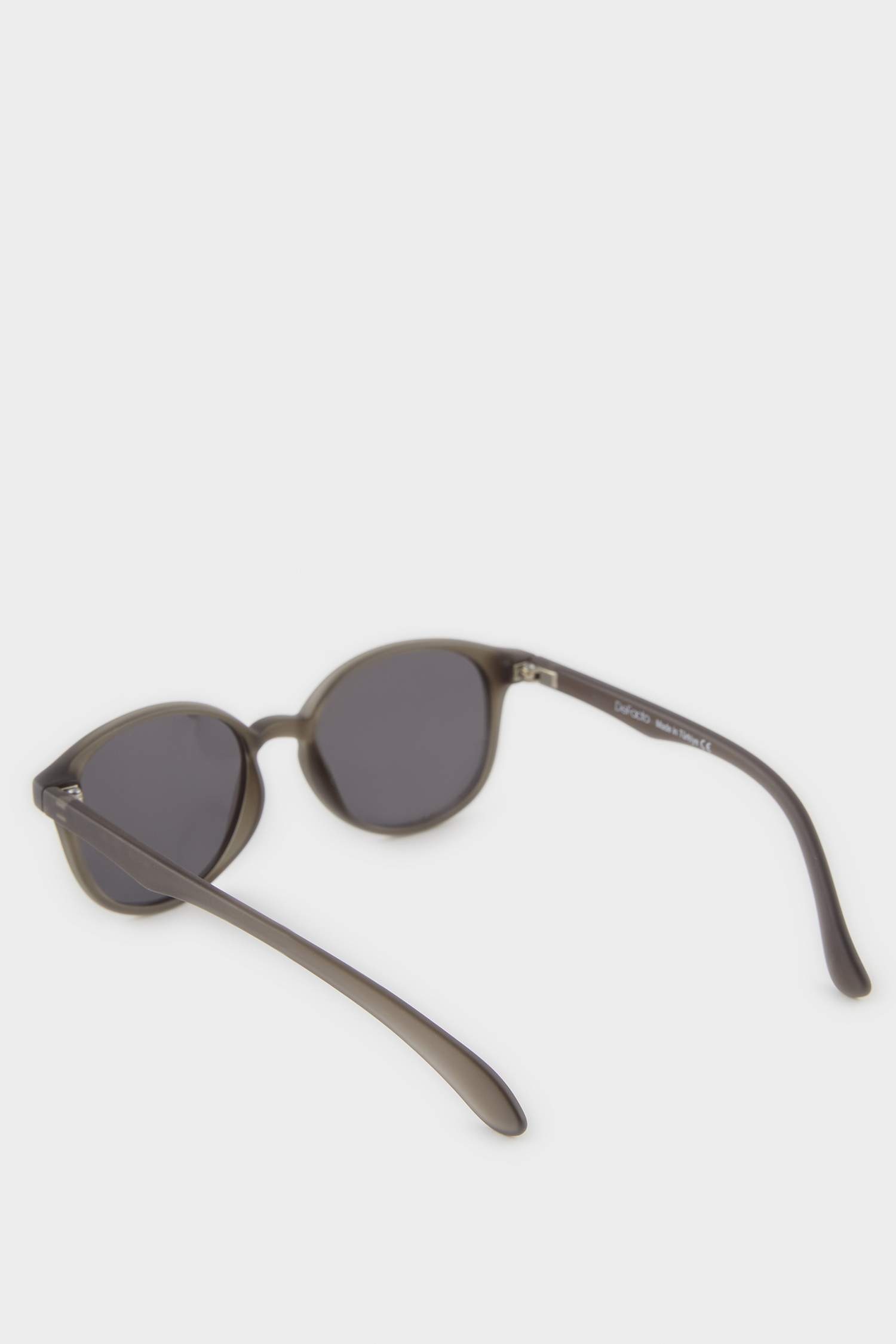 Erkek Çocuk Yuvarlak Siyah Plastik Çerçeve Siyah Cam Polarize Güneş Gözlüğü