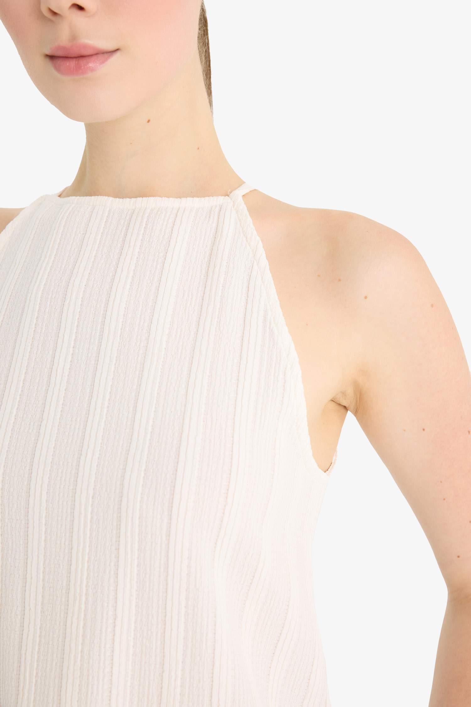 Regular Fit Halter Yaka Bürümcük Atlet