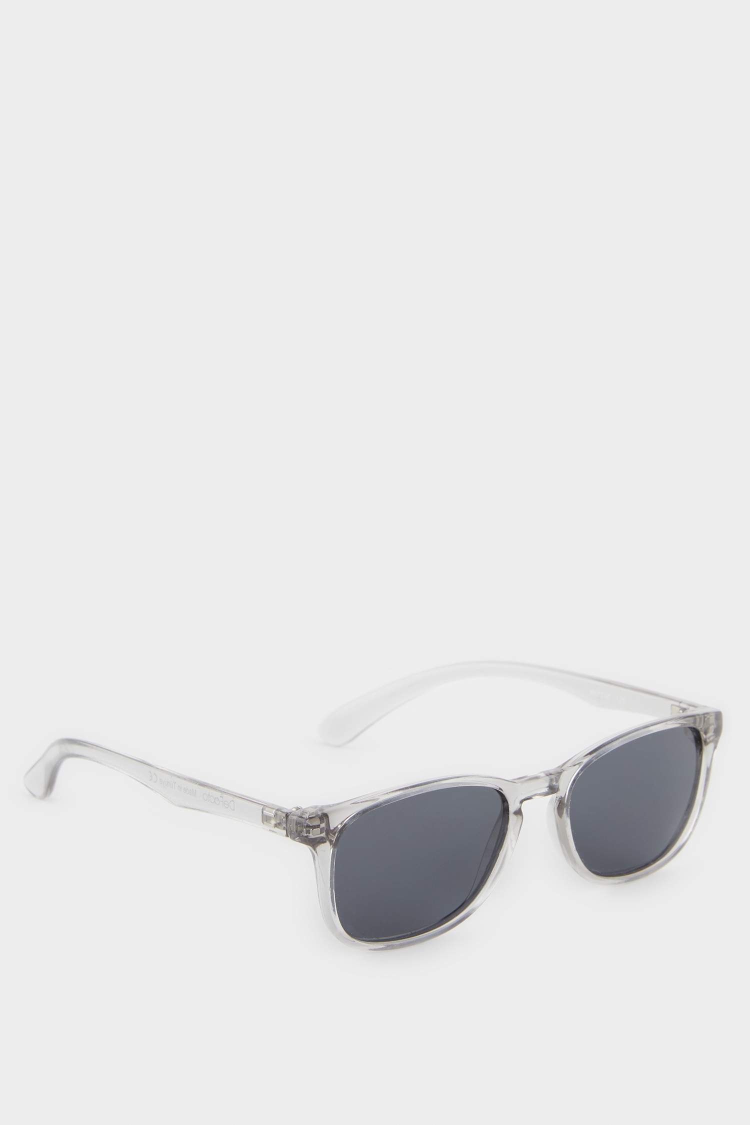 Erkek Çocuk Yuvarlak Gri Plastik Çerçeve Siyah Cam Polarize Güneş Gözlüğü