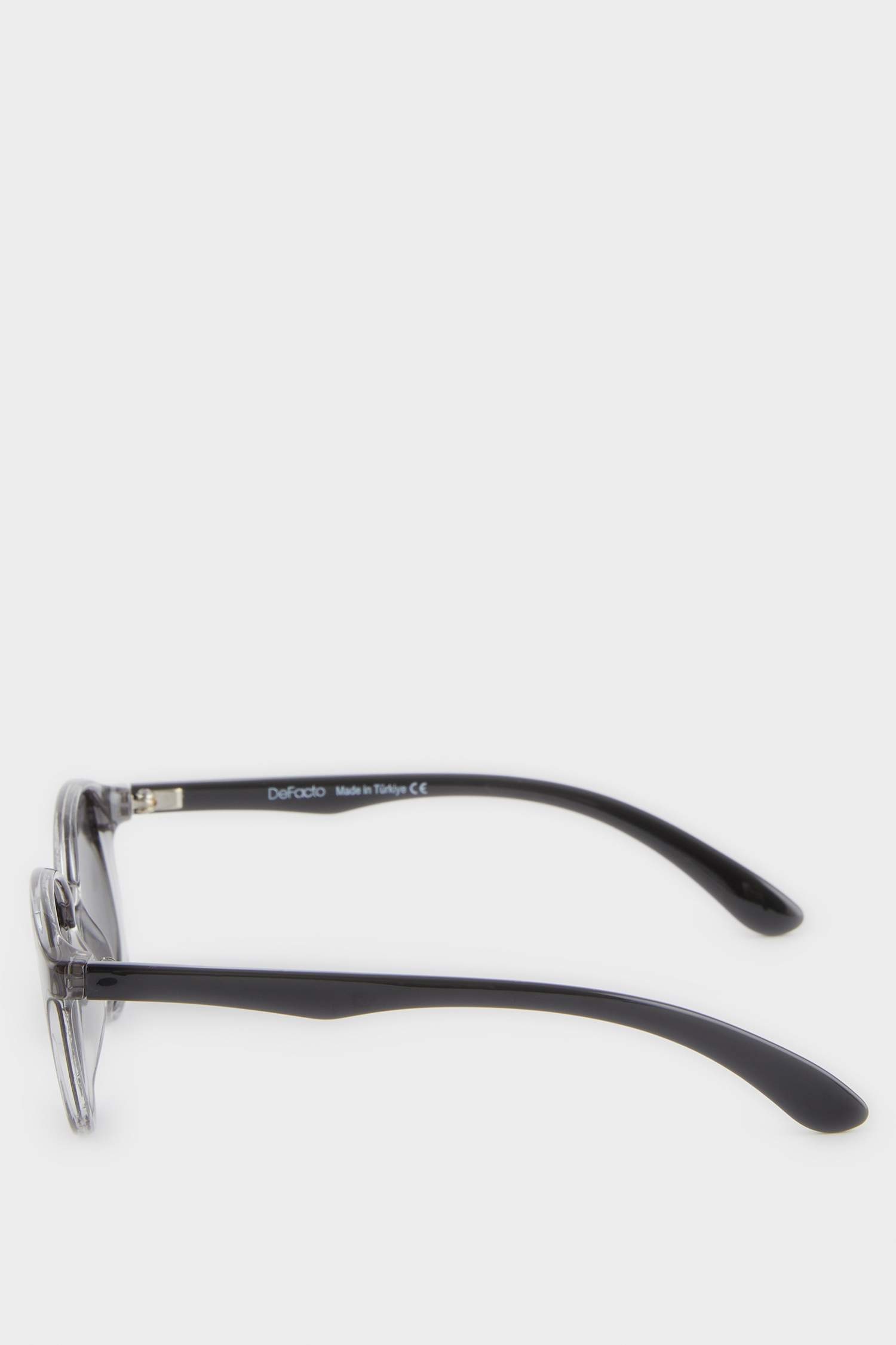 Erkek Çocuk Yuvarlak Gri Plastik Çerçeve Siyah Cam Polarize Güneş Gözlüğü