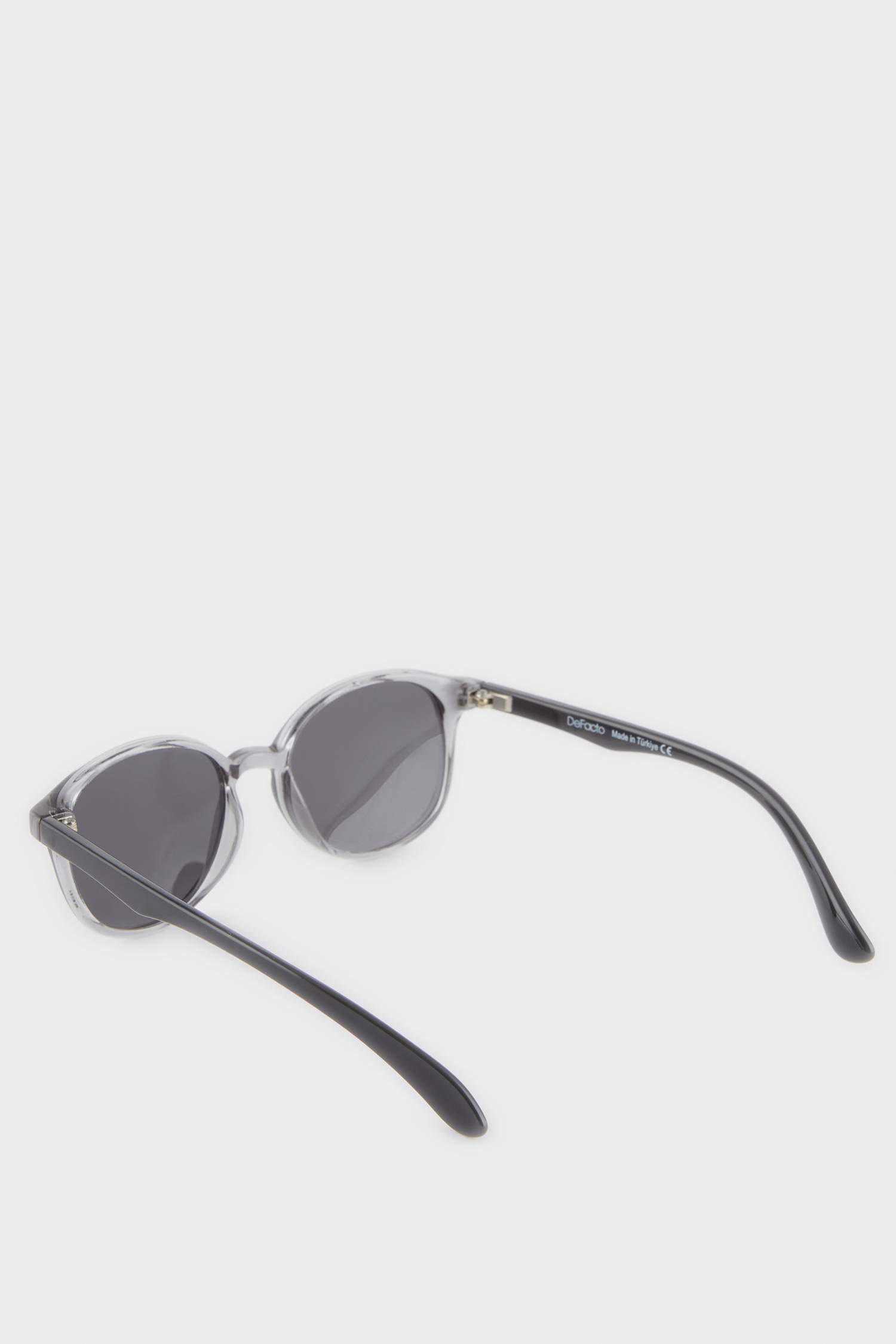 Erkek Çocuk Yuvarlak Gri Plastik Çerçeve Siyah Cam Polarize Güneş Gözlüğü