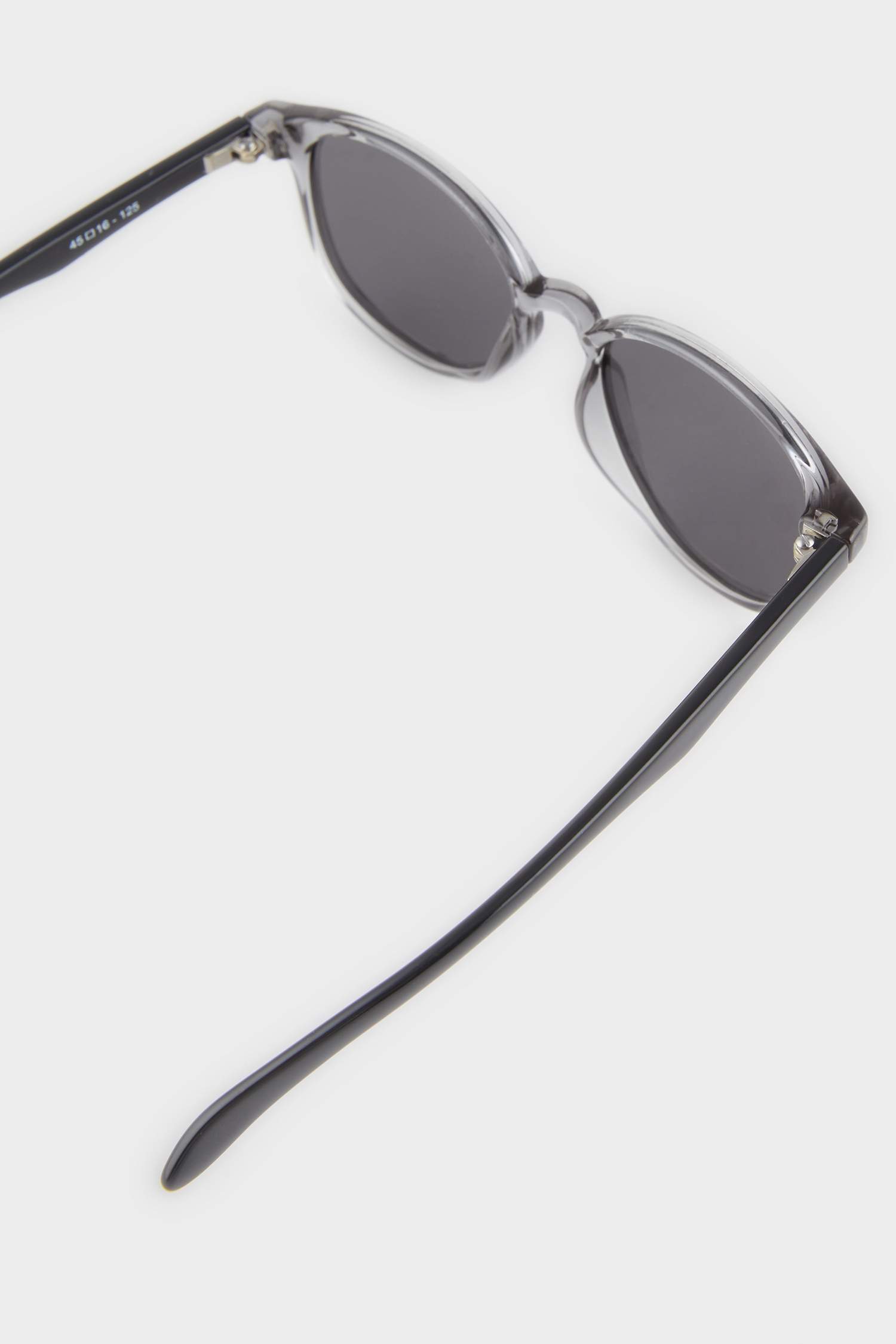 Erkek Çocuk Yuvarlak Gri Plastik Çerçeve Siyah Cam Polarize Güneş Gözlüğü