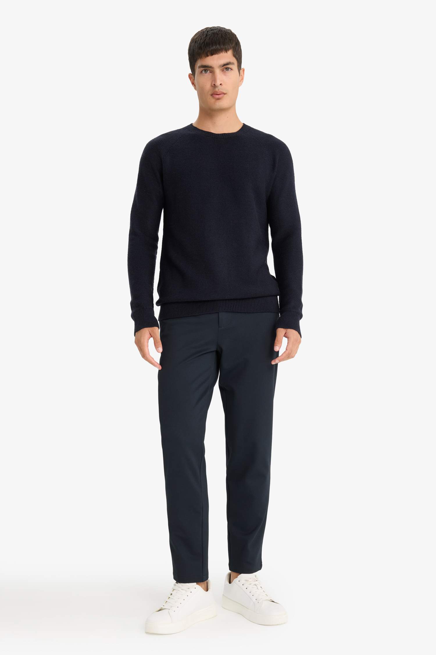 Standart Fit Bisiklet Yaka Triko Kazak