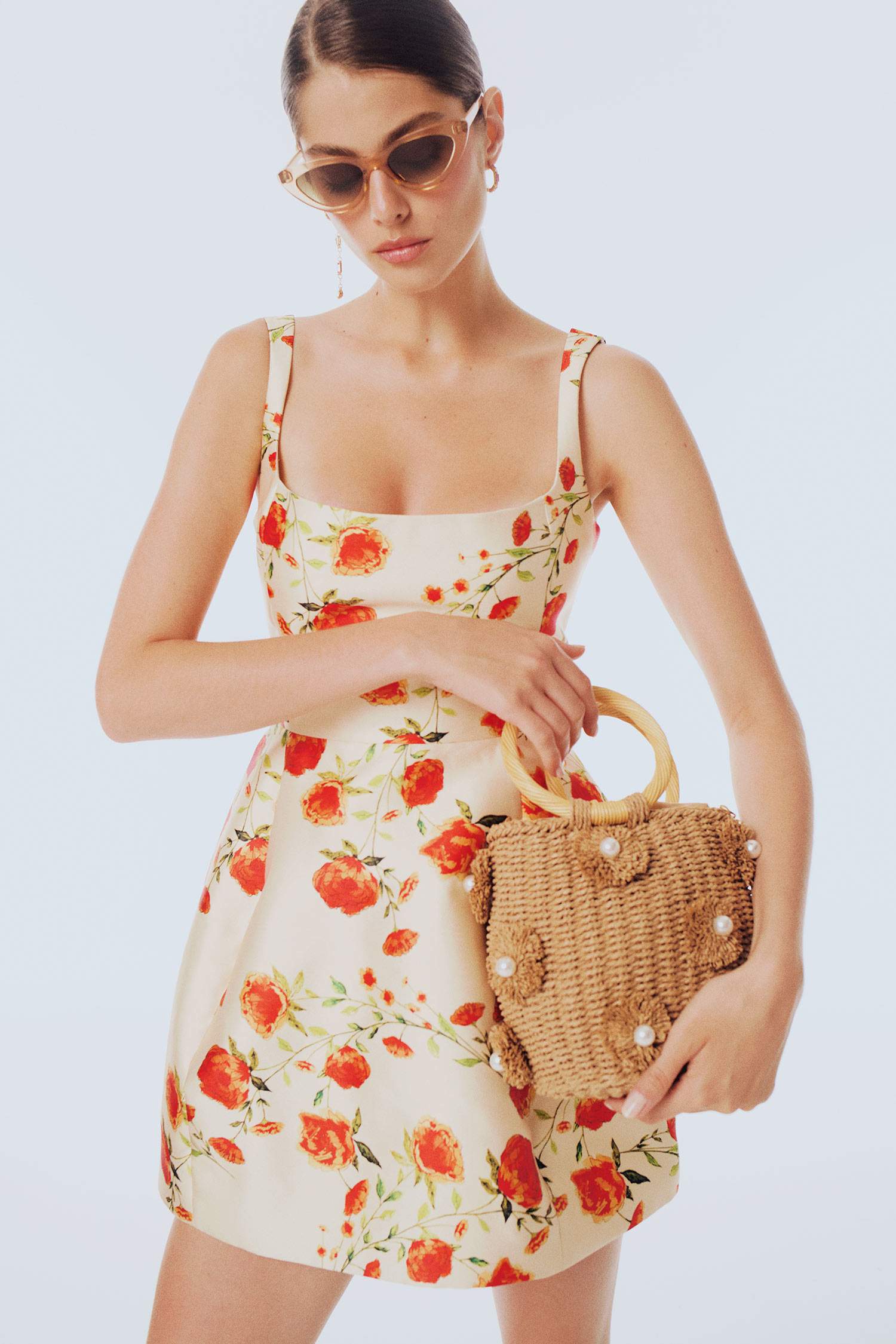 DCEY x DeFacto Kadın 3'lü Pembe Taşlı Gold Küpe