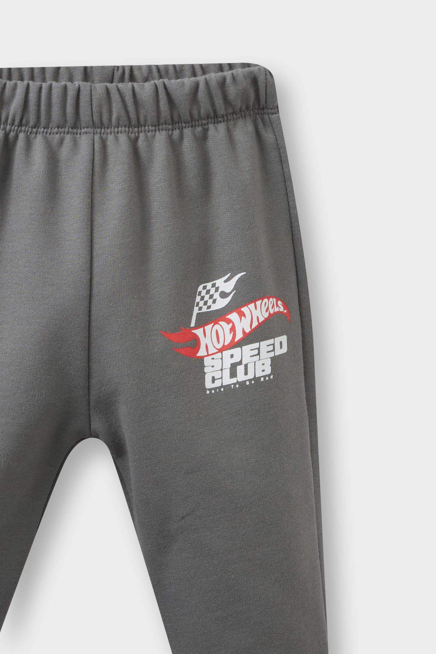 Erkek Bebek Hot Wheels 2'li Takım Sweatshirt Eşofman Altı