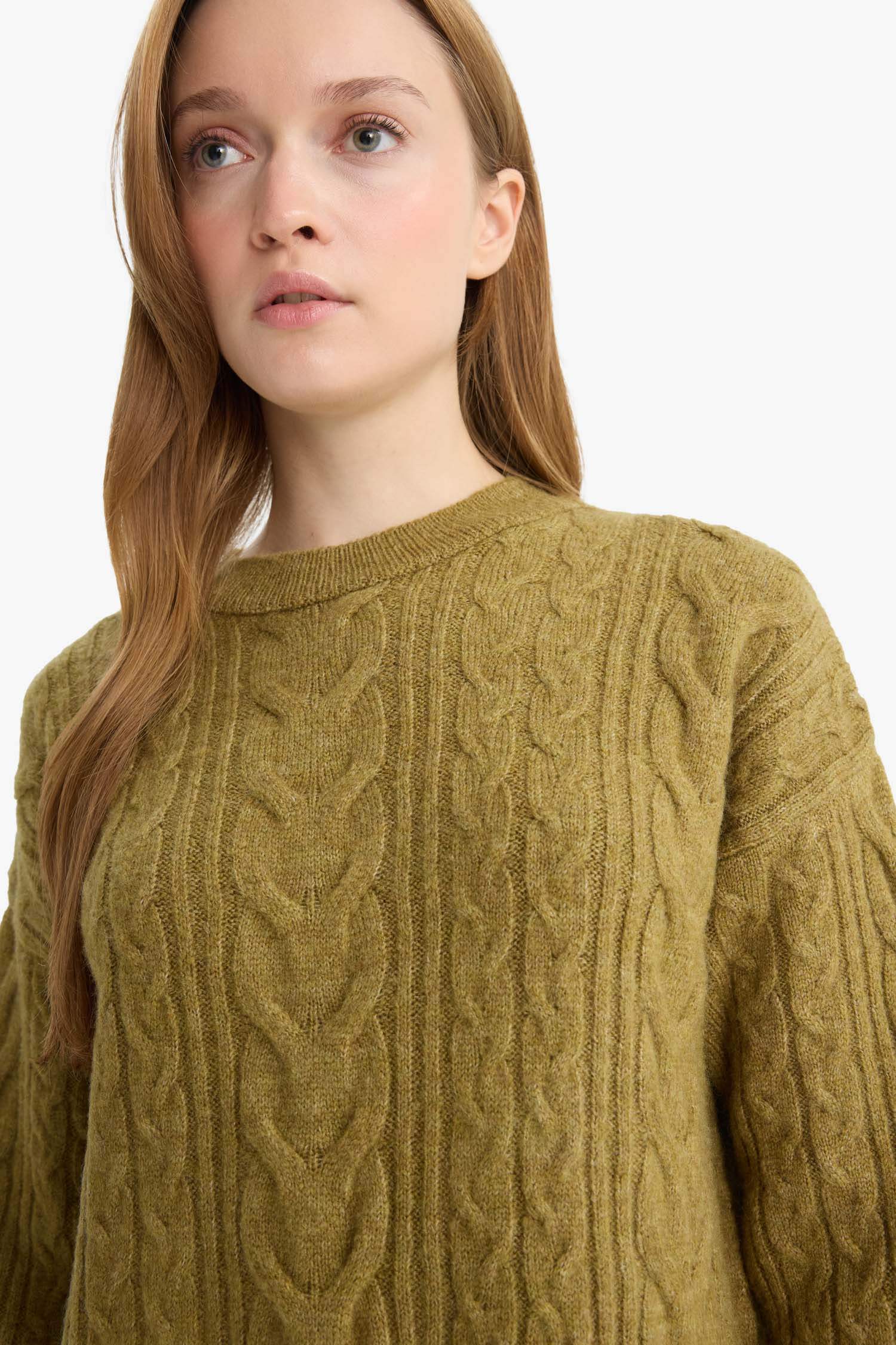 Relax Fit Bisiklet Yaka Triko Kazak Tunik