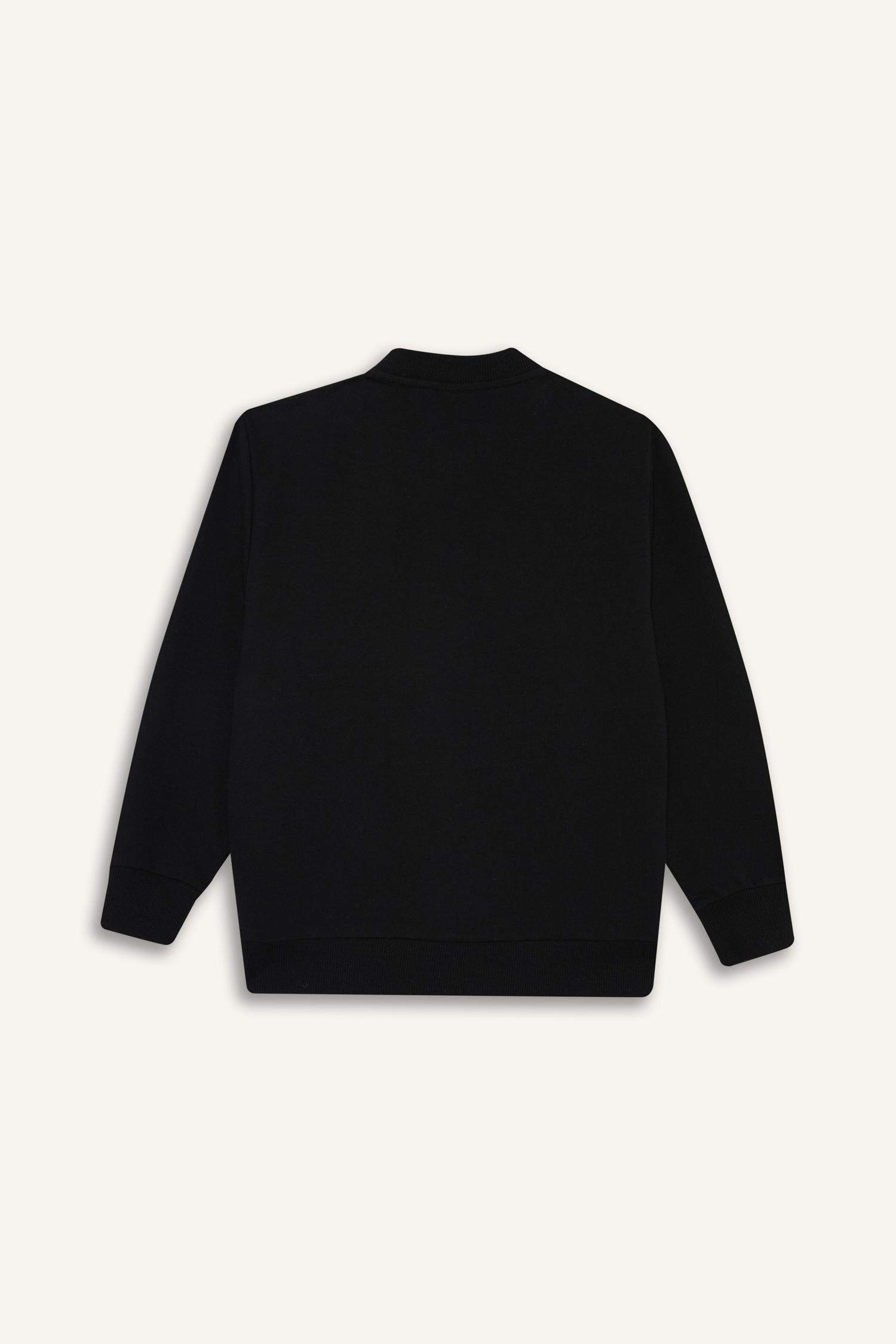 Erkek Çocuk Kolej Yaka Fermuarlı Bomber Ceket