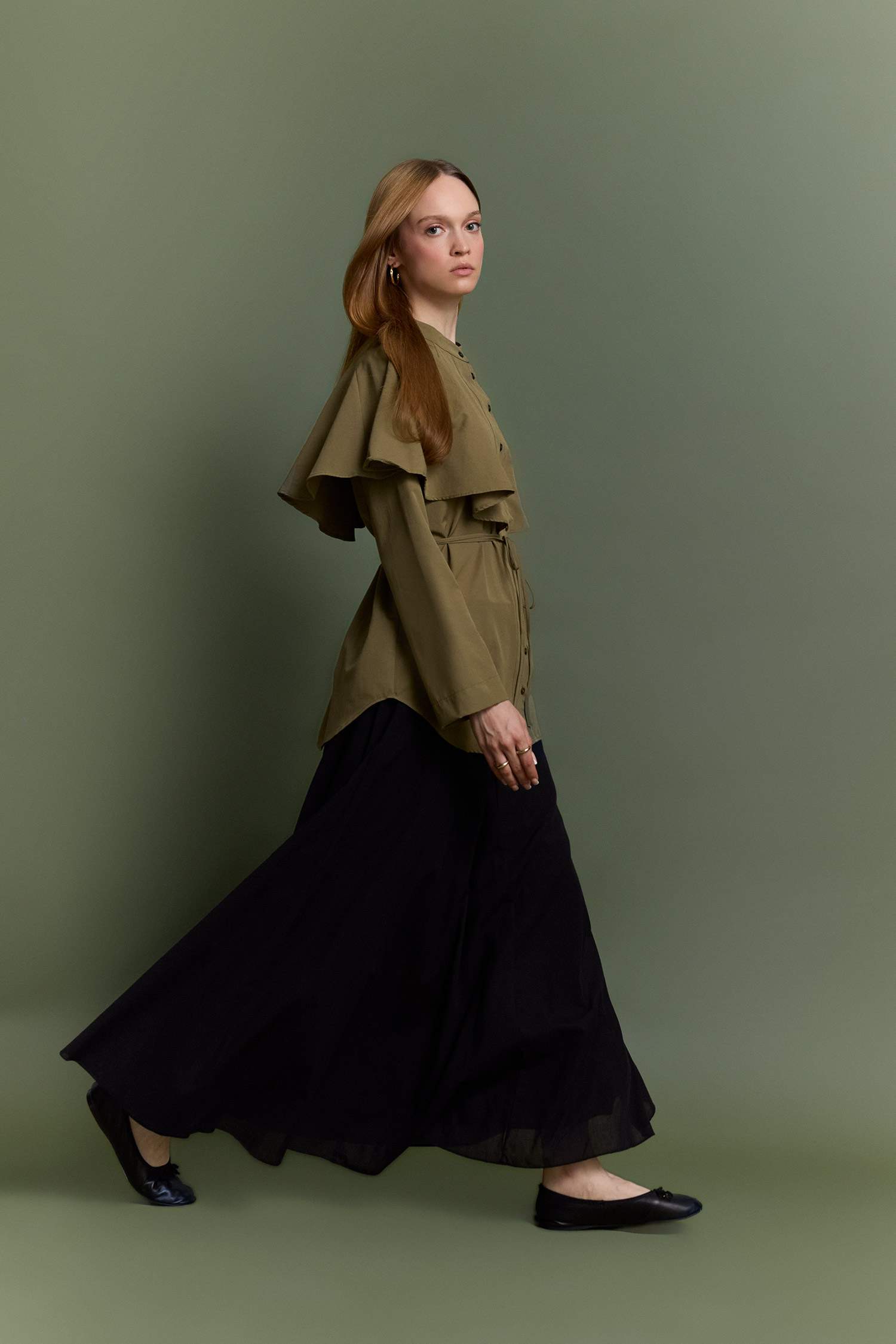 A Kesim Vual Maxi Etek