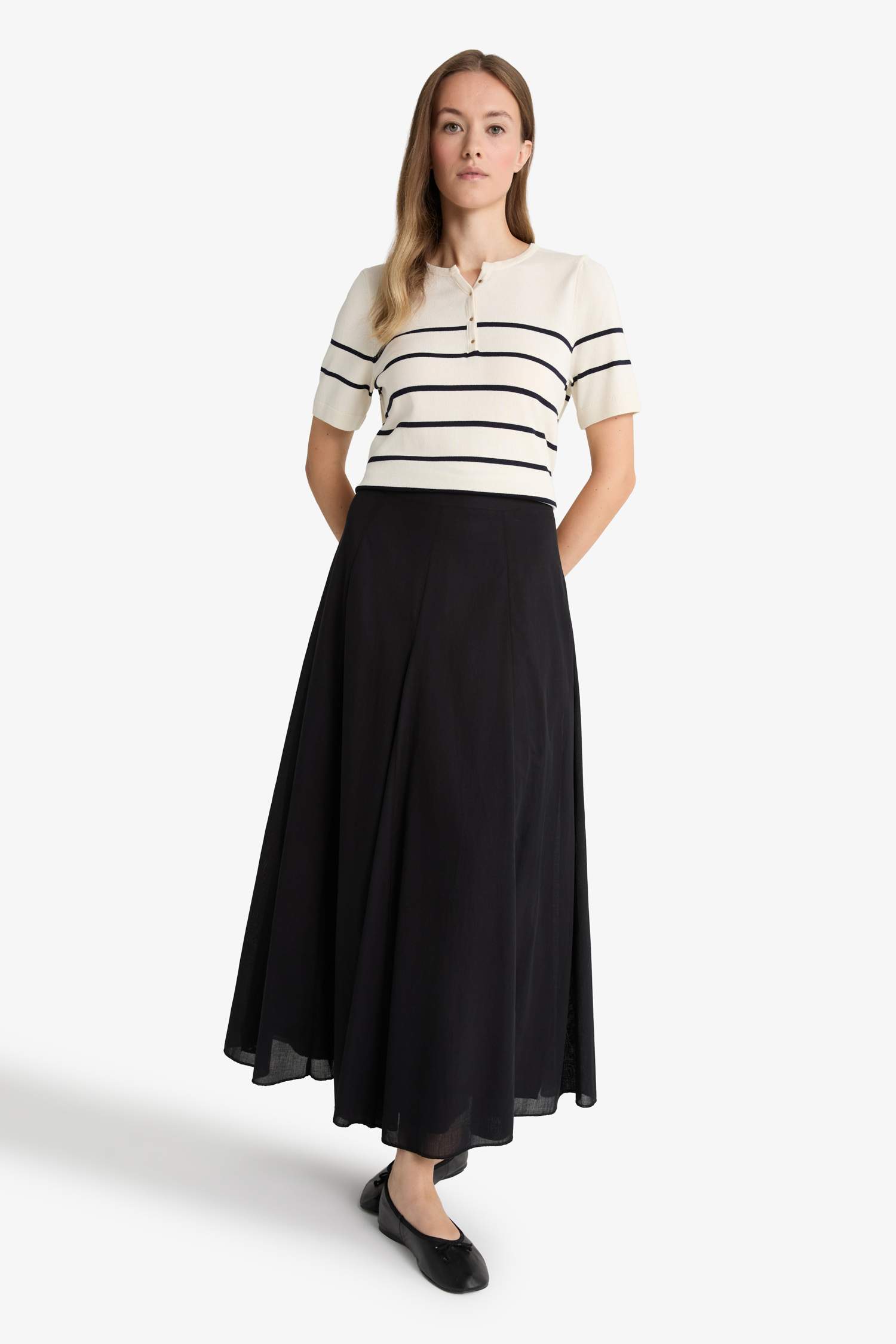 A Kesim Vual Maxi Etek