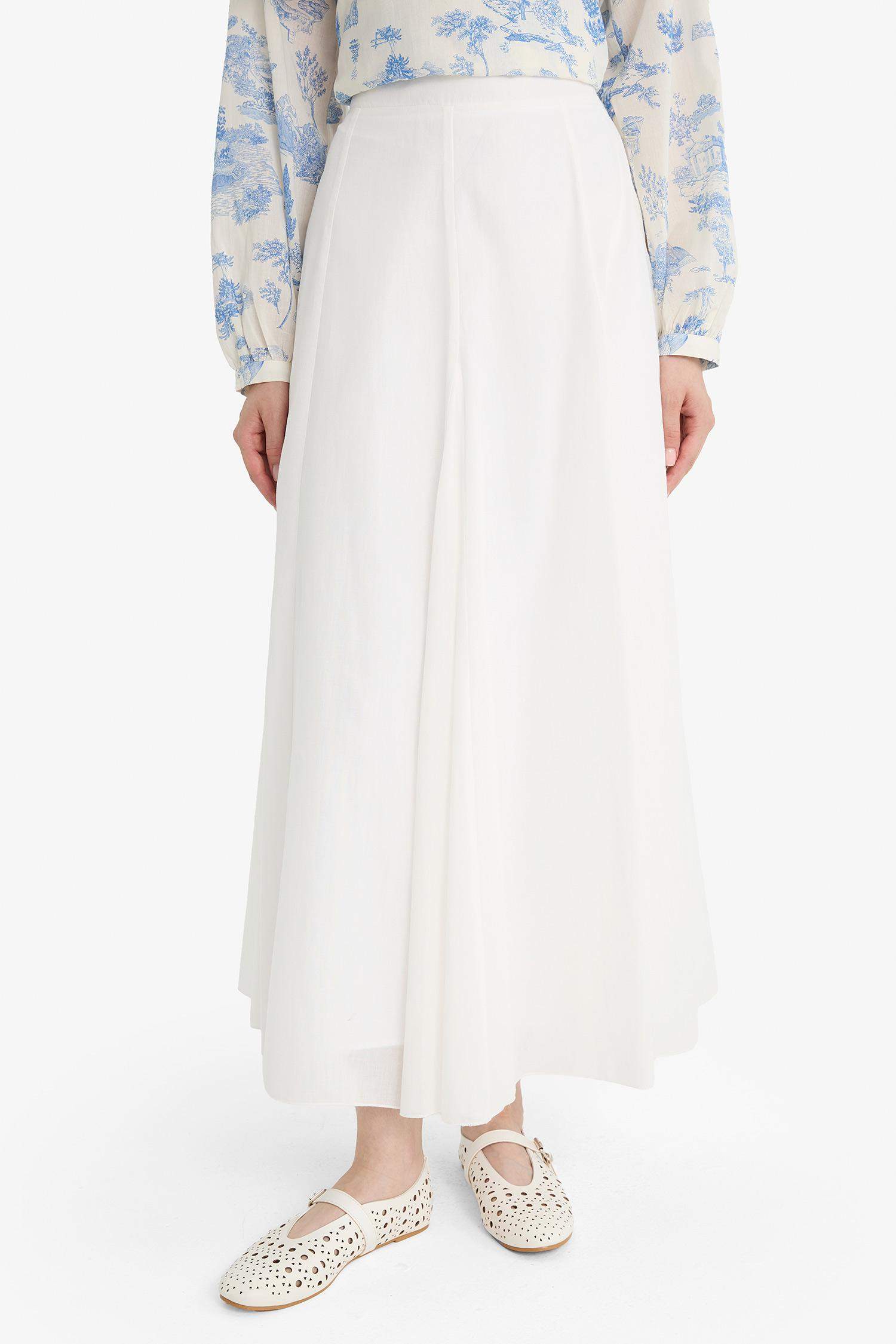 Jupe longue en voile coupe A