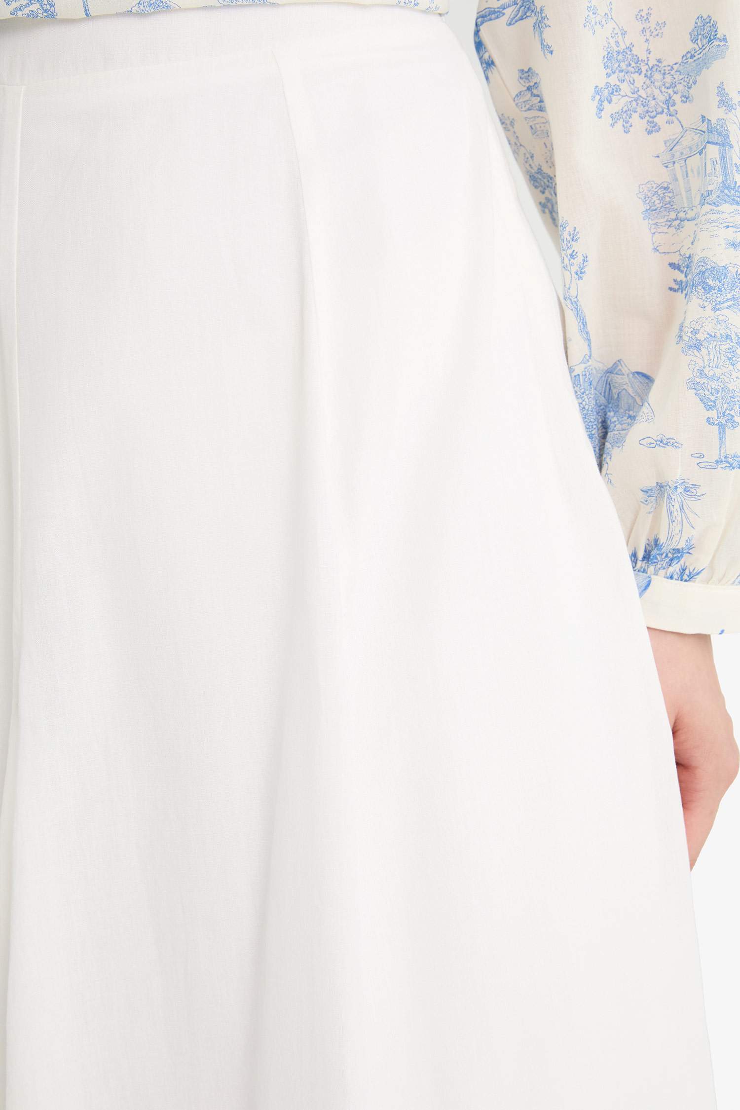 Jupe longue en voile coupe A