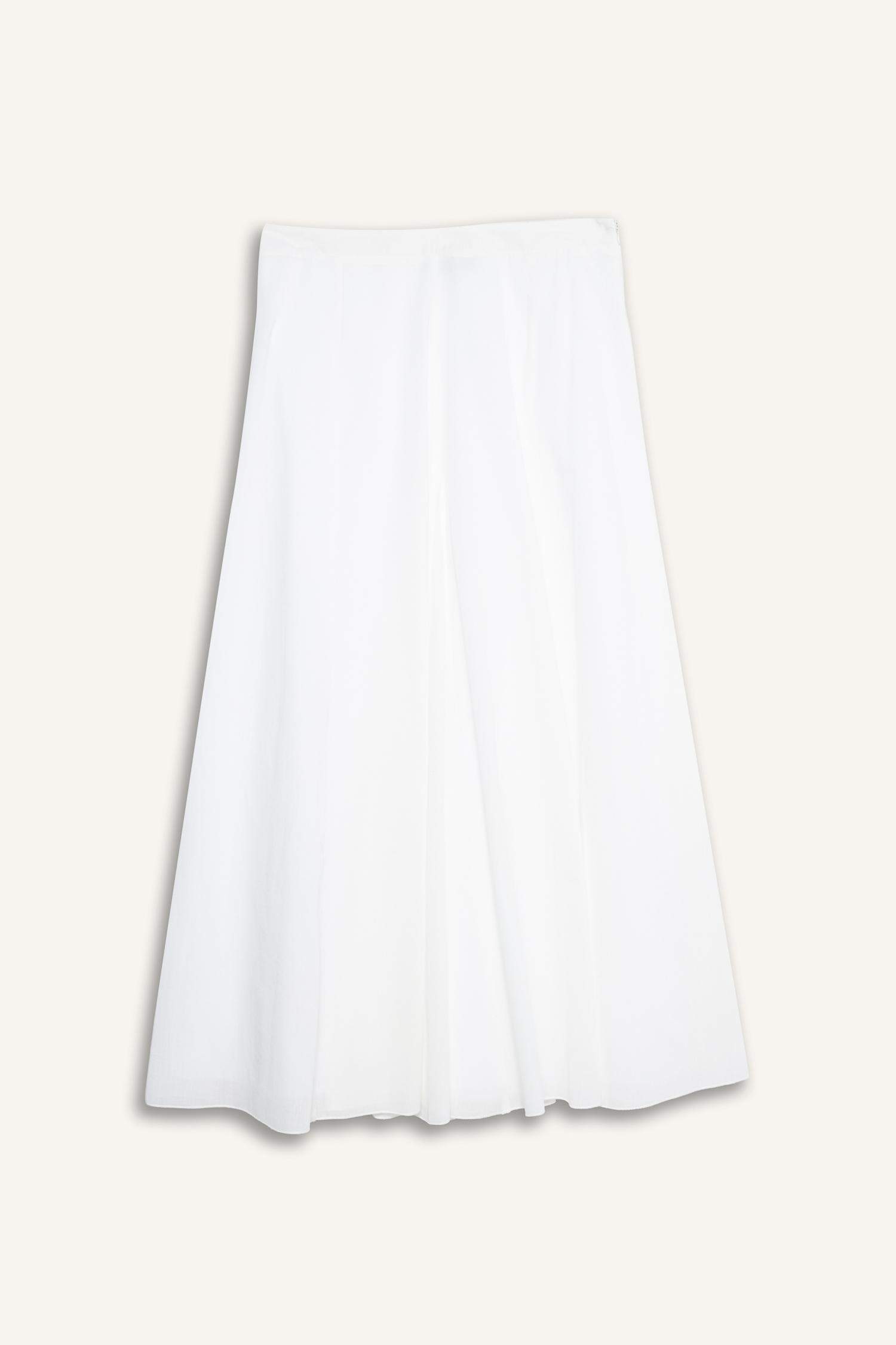 Jupe longue en voile coupe A