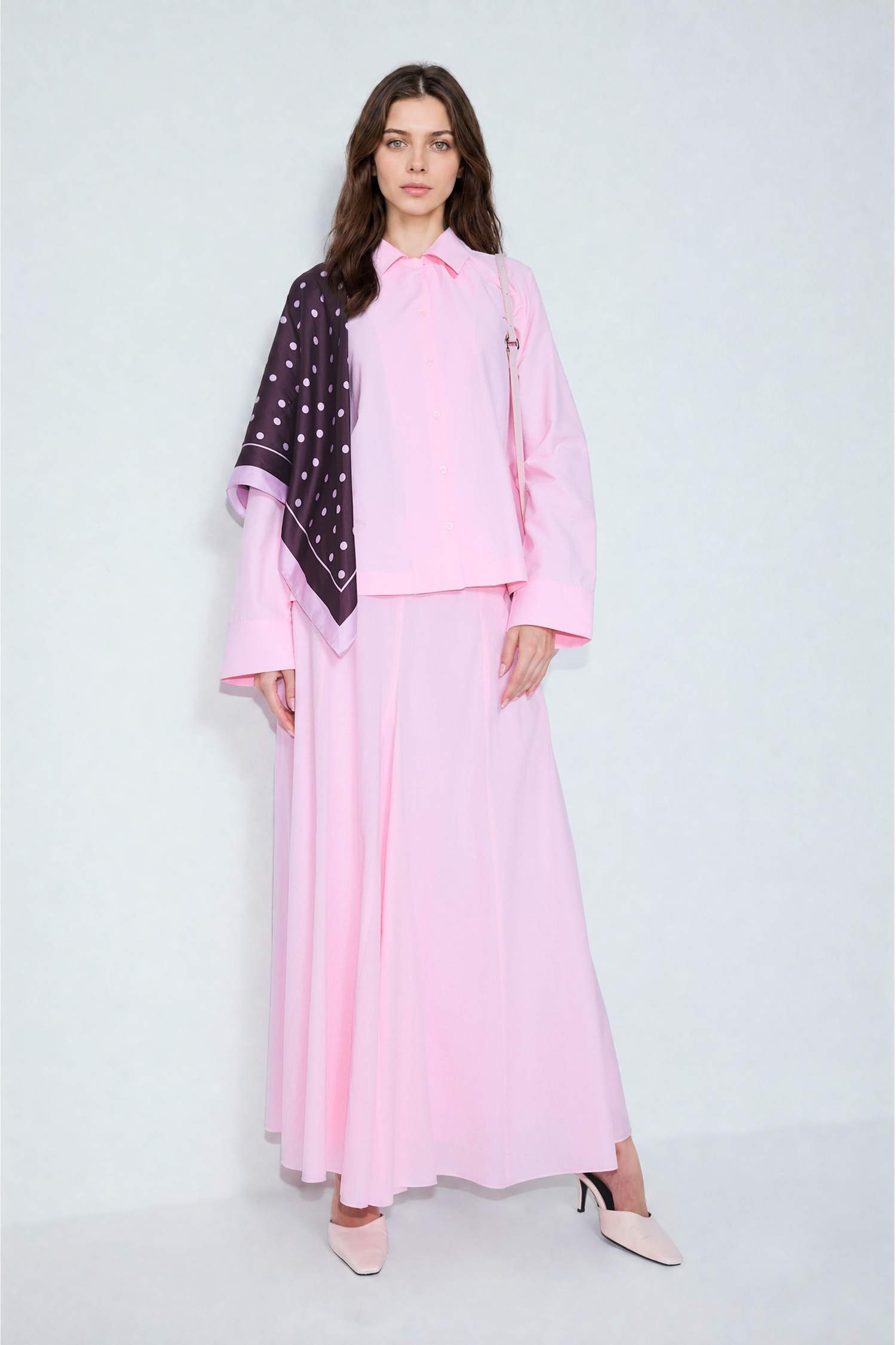 Pembe Kadın A Kesim Vual Maxi Etek 3465151 | DeFacto