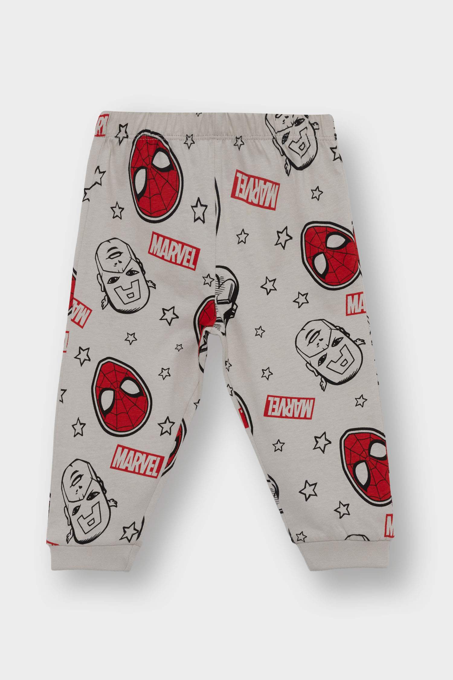طقم بيجاما اولادي ممشط قصة عادية من مارفل - قطعتين